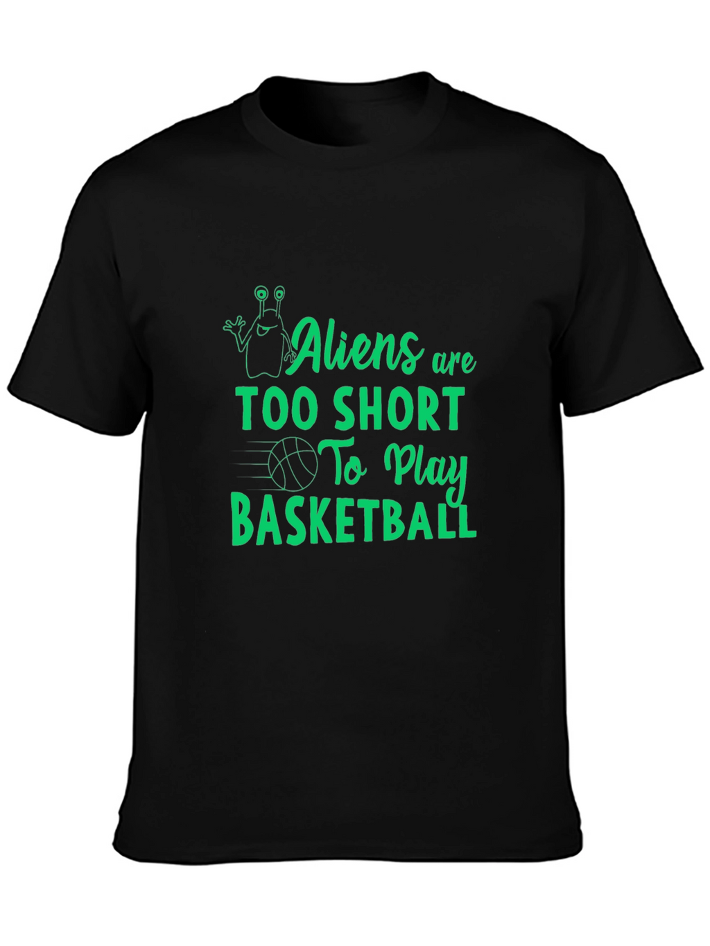 Aliens Too Short Basketball Graphic Tee