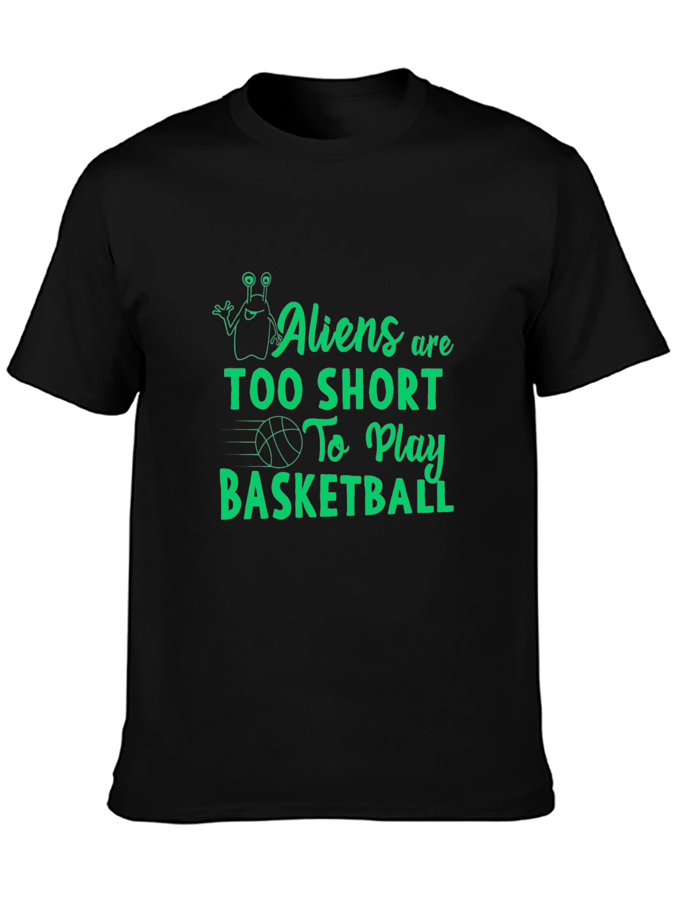 Aliens Too Short Basketball Graphic Tee