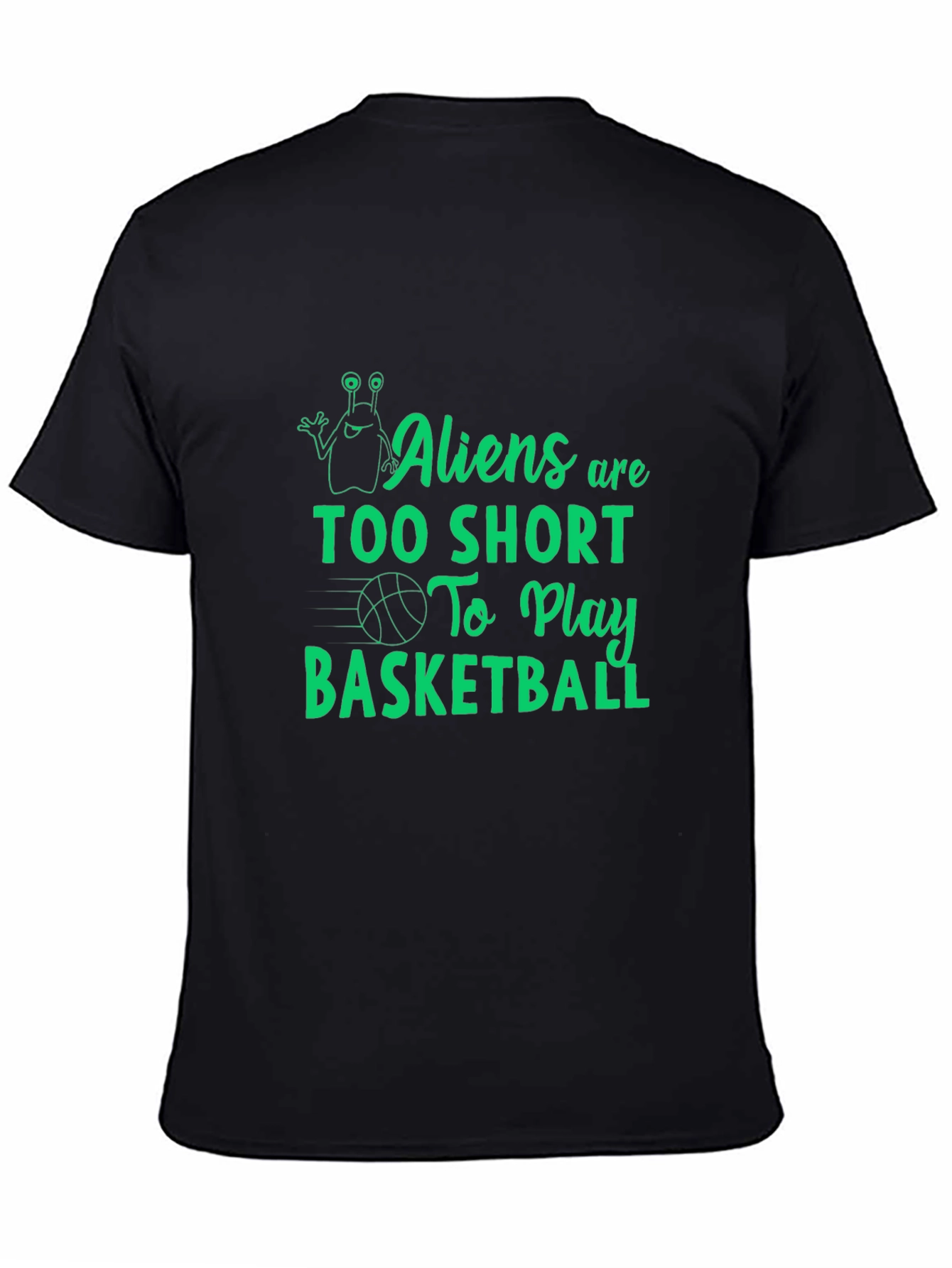 Aliens Too Short Basketball Graphic Tee