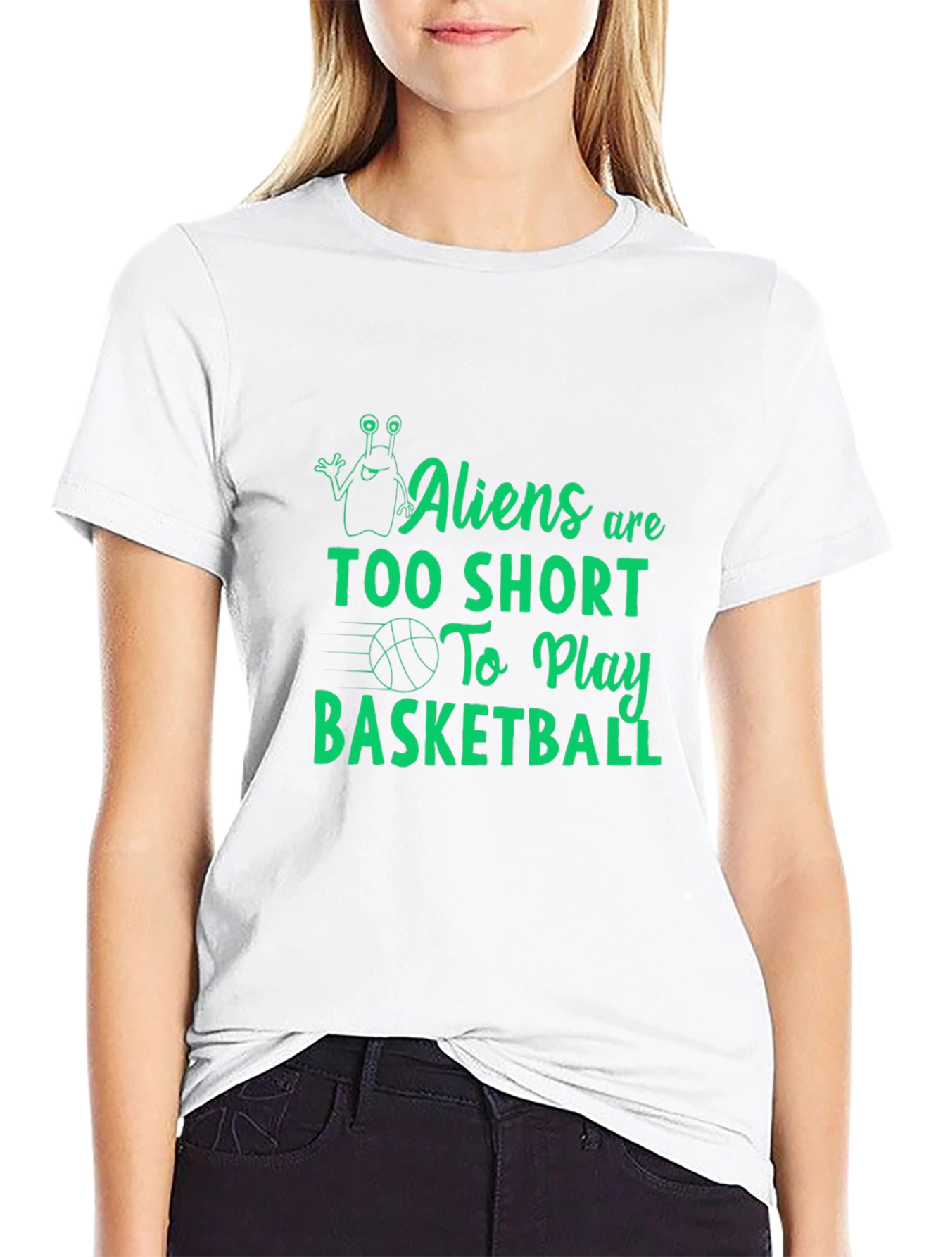 Aliens Too Short Basketball Graphic Tee