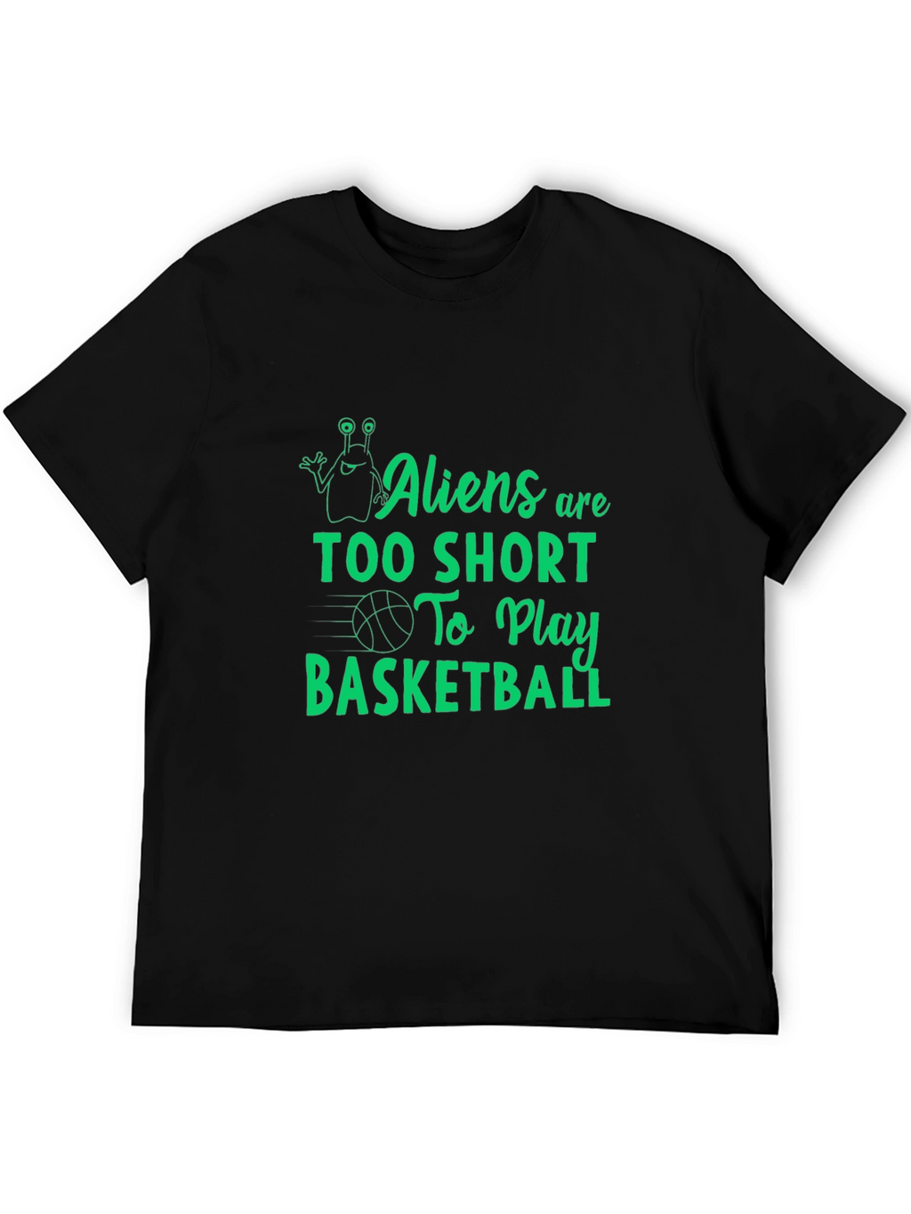 Aliens Too Short Basketball Graphic Tee