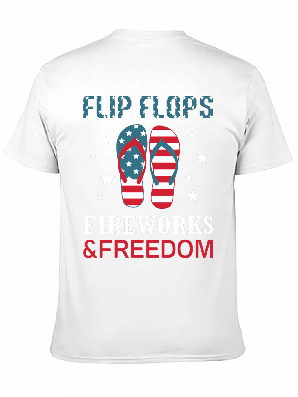 Patriotic Flip Flops Fireworks & Freedom T-Shirt