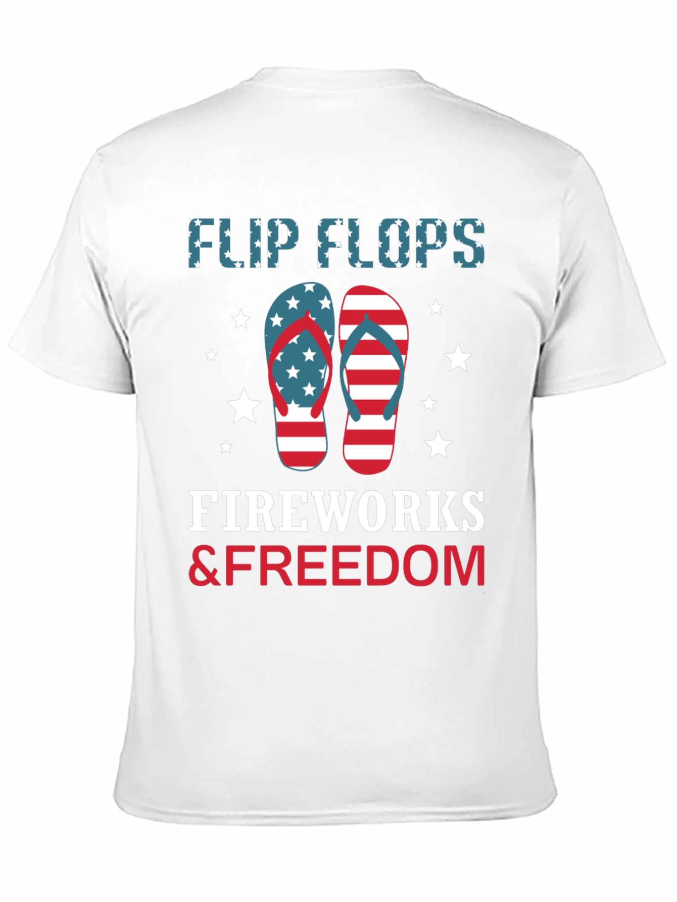 Patriotic Flip Flops Fireworks & Freedom T-Shirt