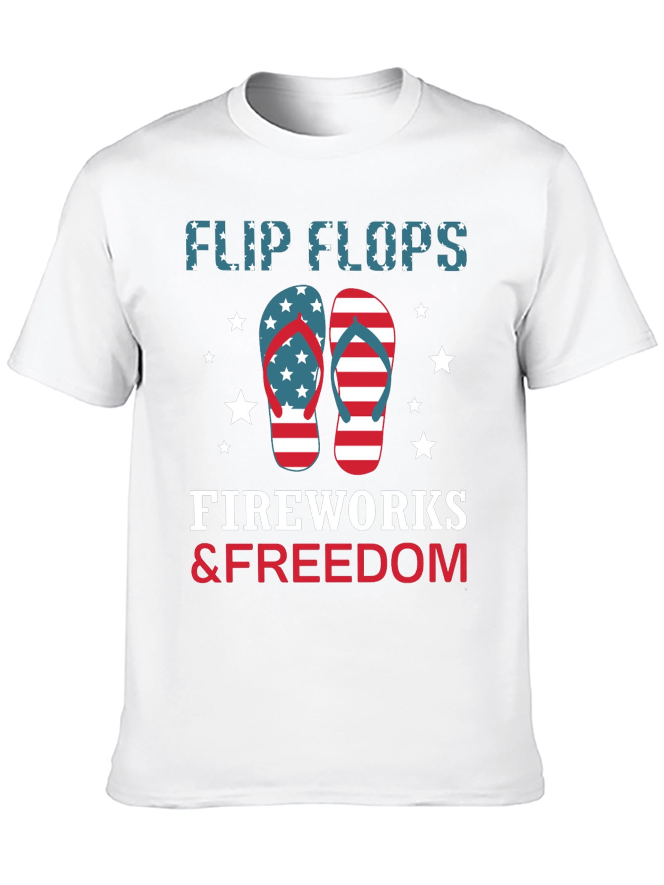 Patriotic Flip Flops Fireworks & Freedom T-Shirt
