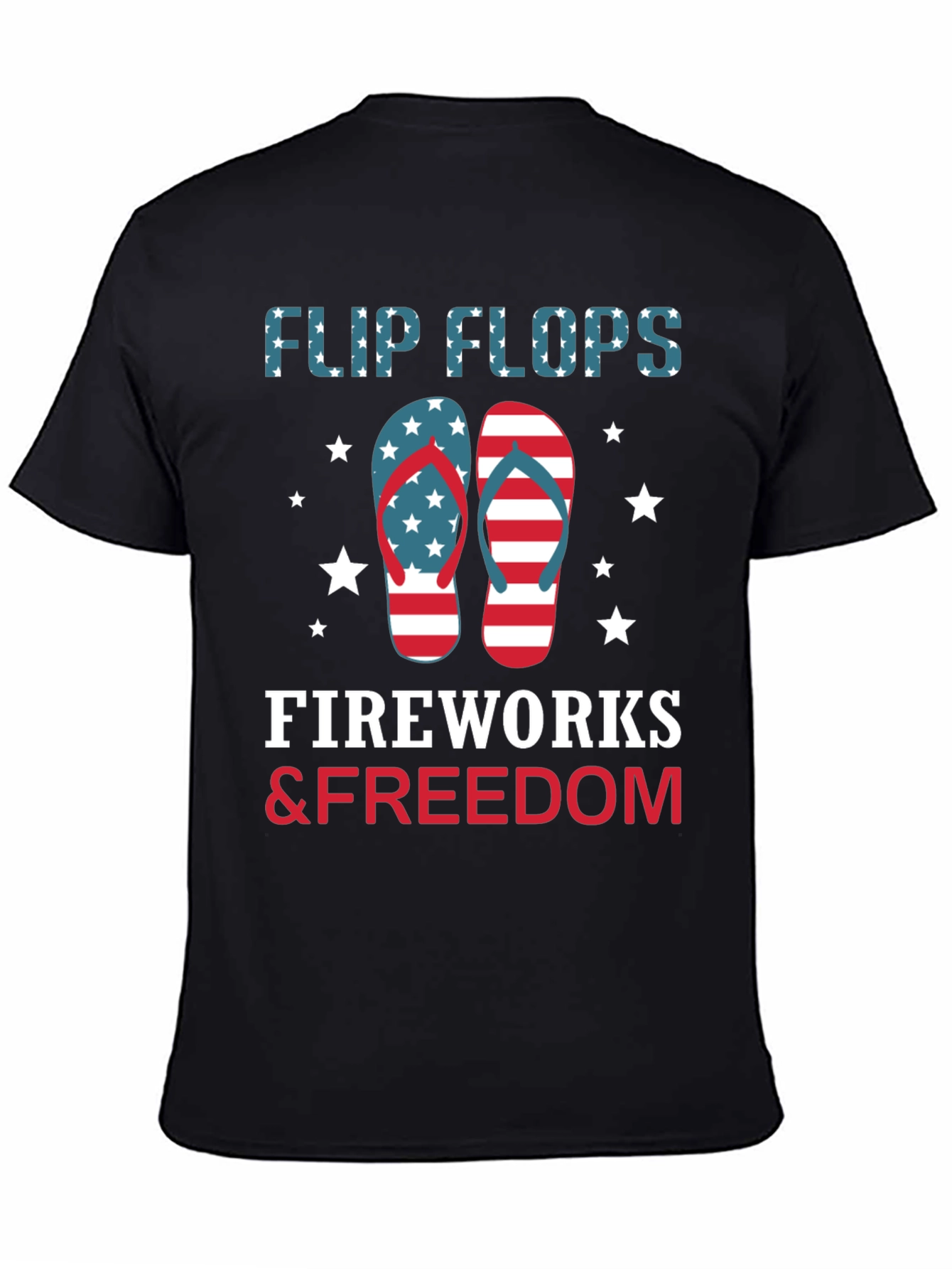 Patriotic Flip Flops Fireworks & Freedom T-Shirt