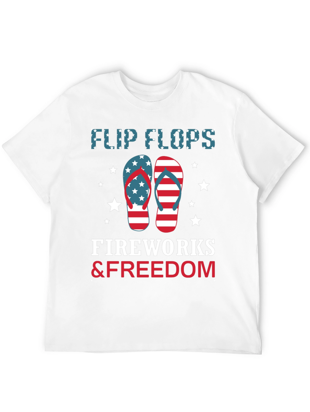Patriotic Flip Flops Fireworks & Freedom T-Shirt