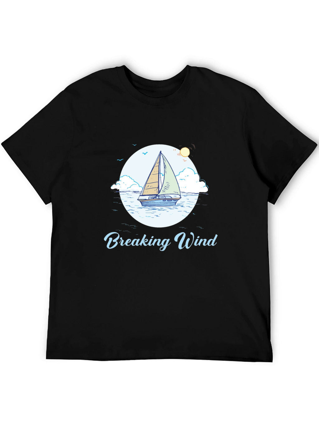 Breaking Wind Sailboat Graphic Tee