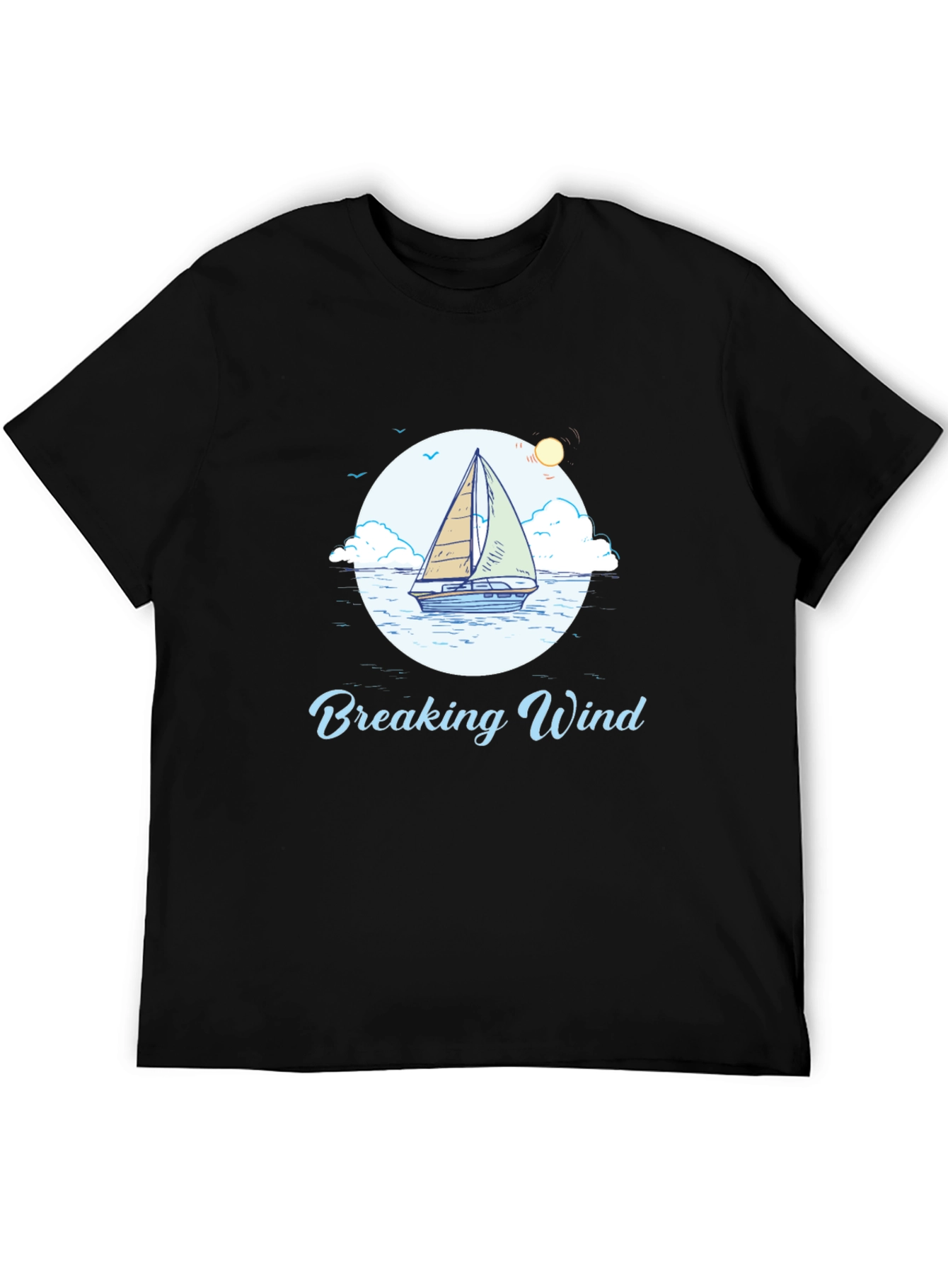 Breaking Wind Sailboat Graphic Tee