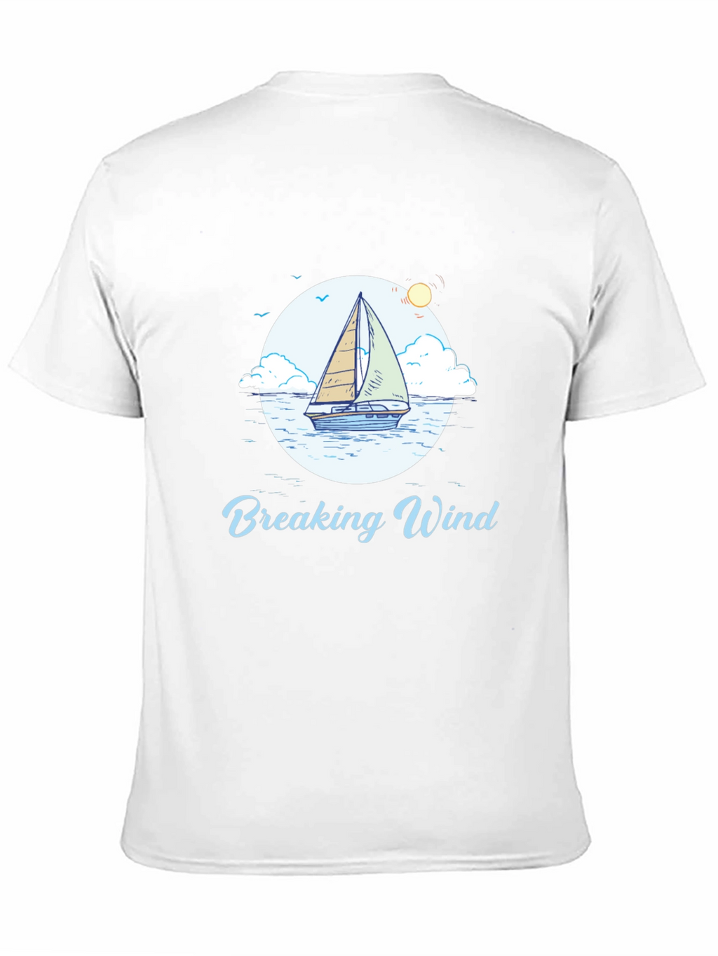 Breaking Wind Sailboat Graphic Tee