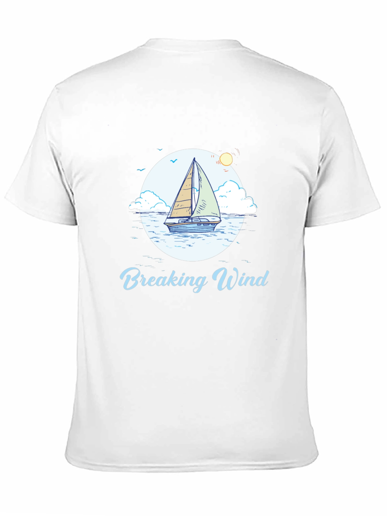 Breaking Wind Sailboat Graphic Tee