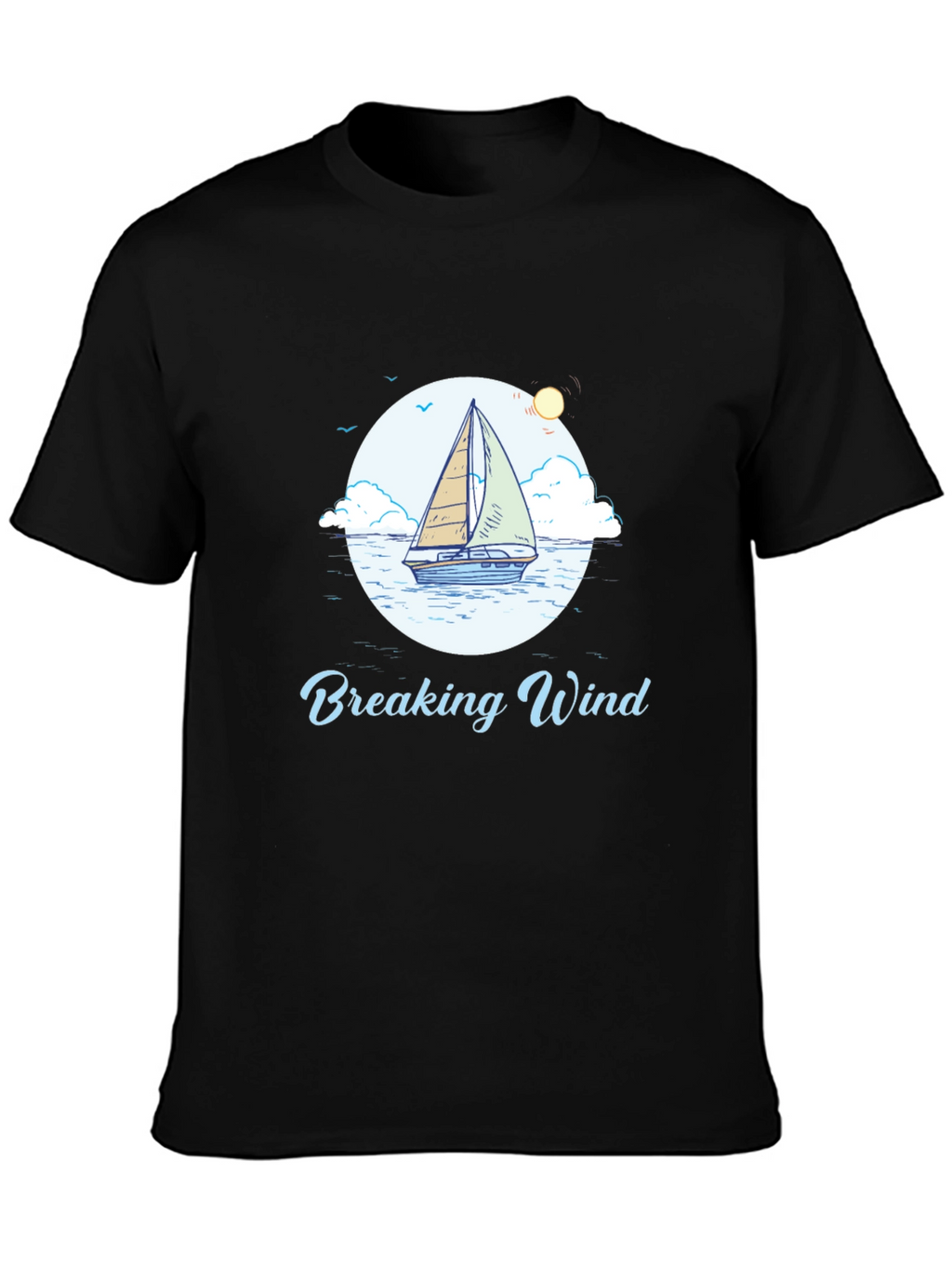 Breaking Wind Sailboat Graphic Tee
