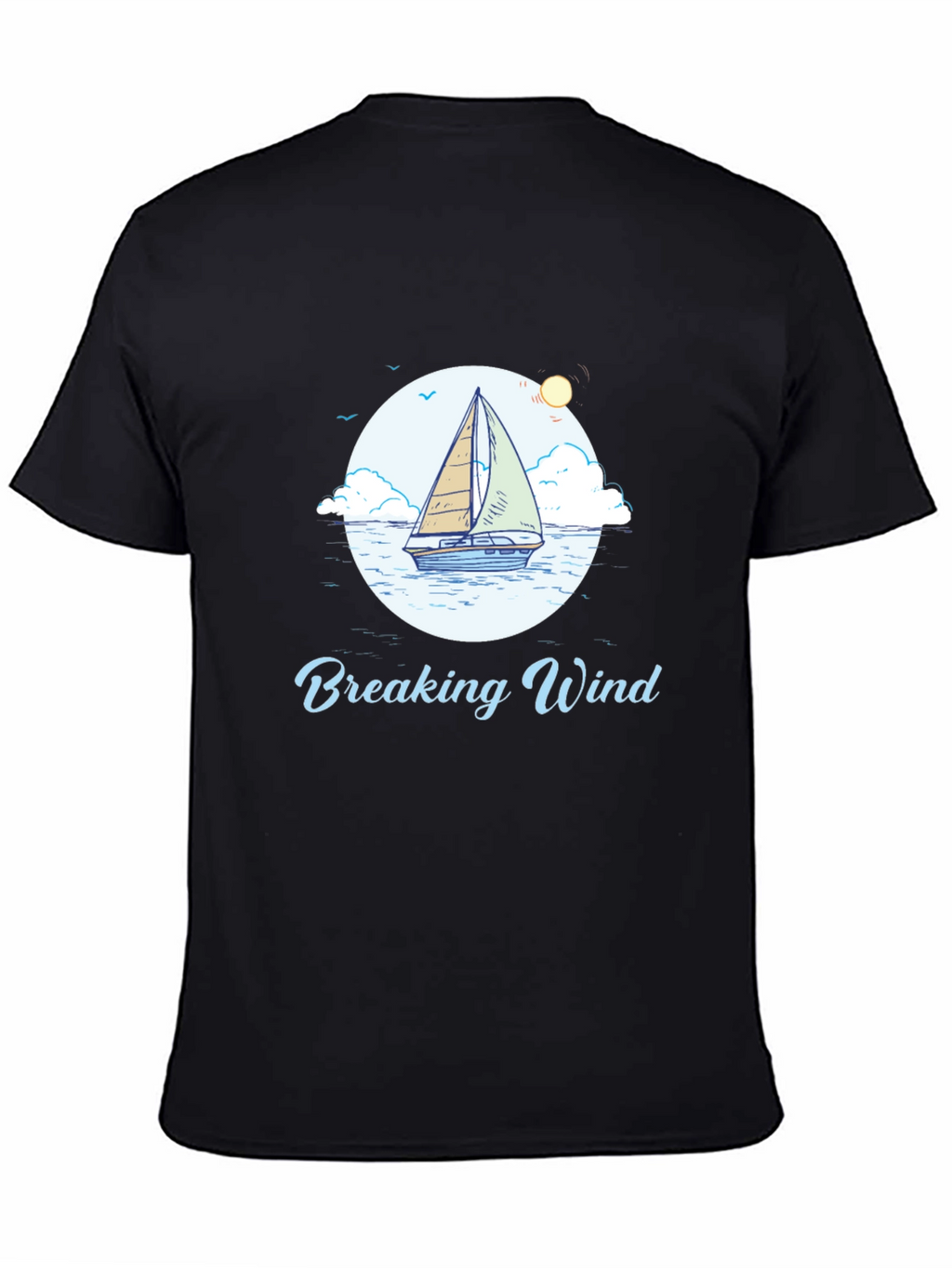 Breaking Wind Sailboat Graphic Tee
