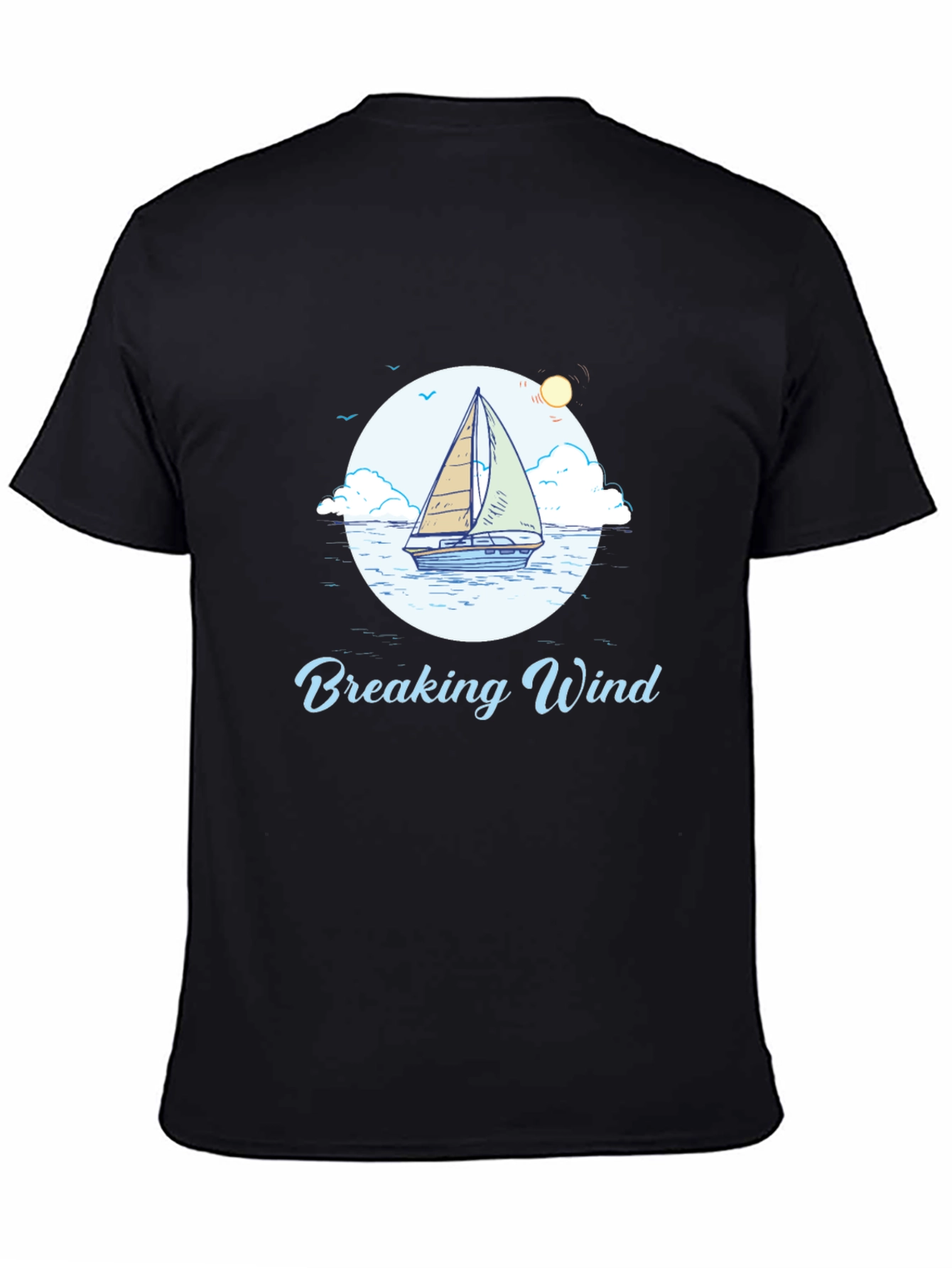 Breaking Wind Sailboat Graphic Tee