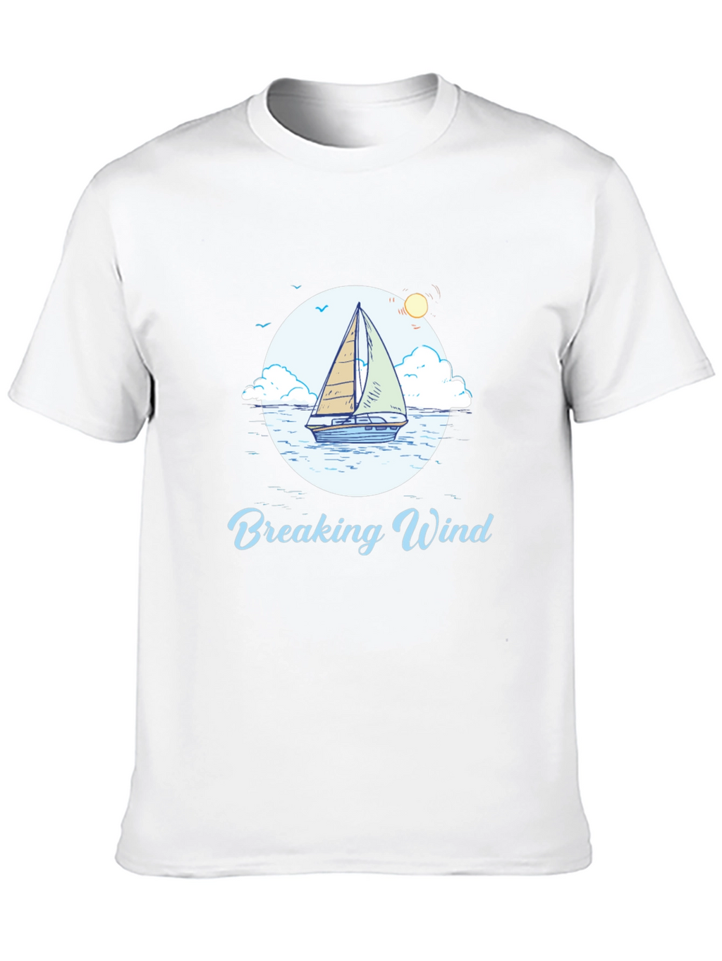 Breaking Wind Sailboat Graphic Tee