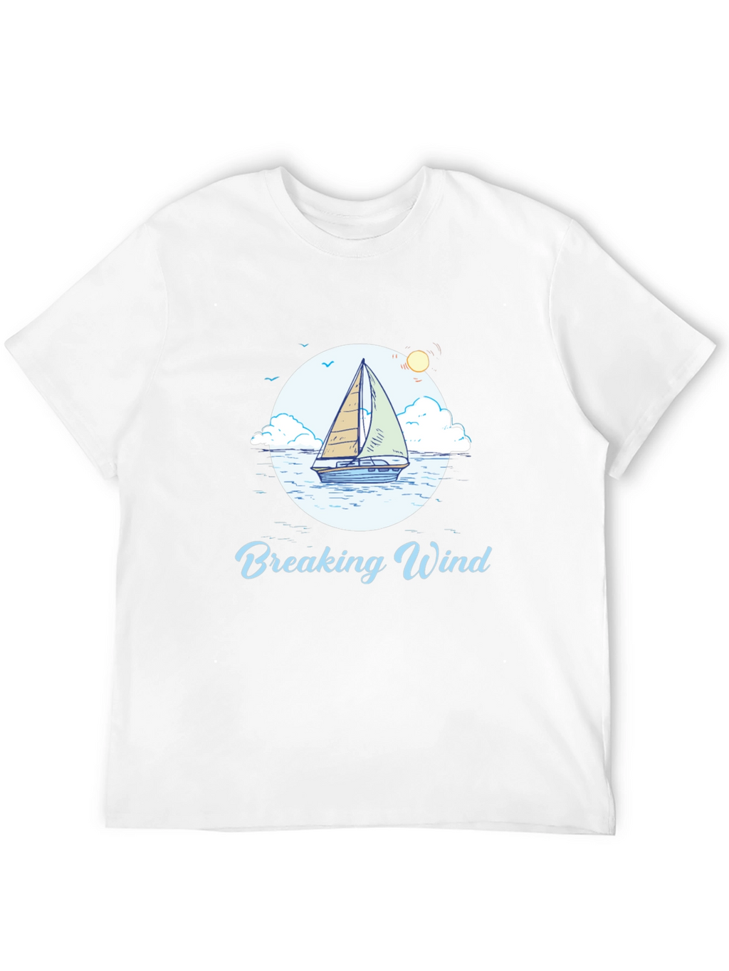 Breaking Wind Sailboat Graphic Tee