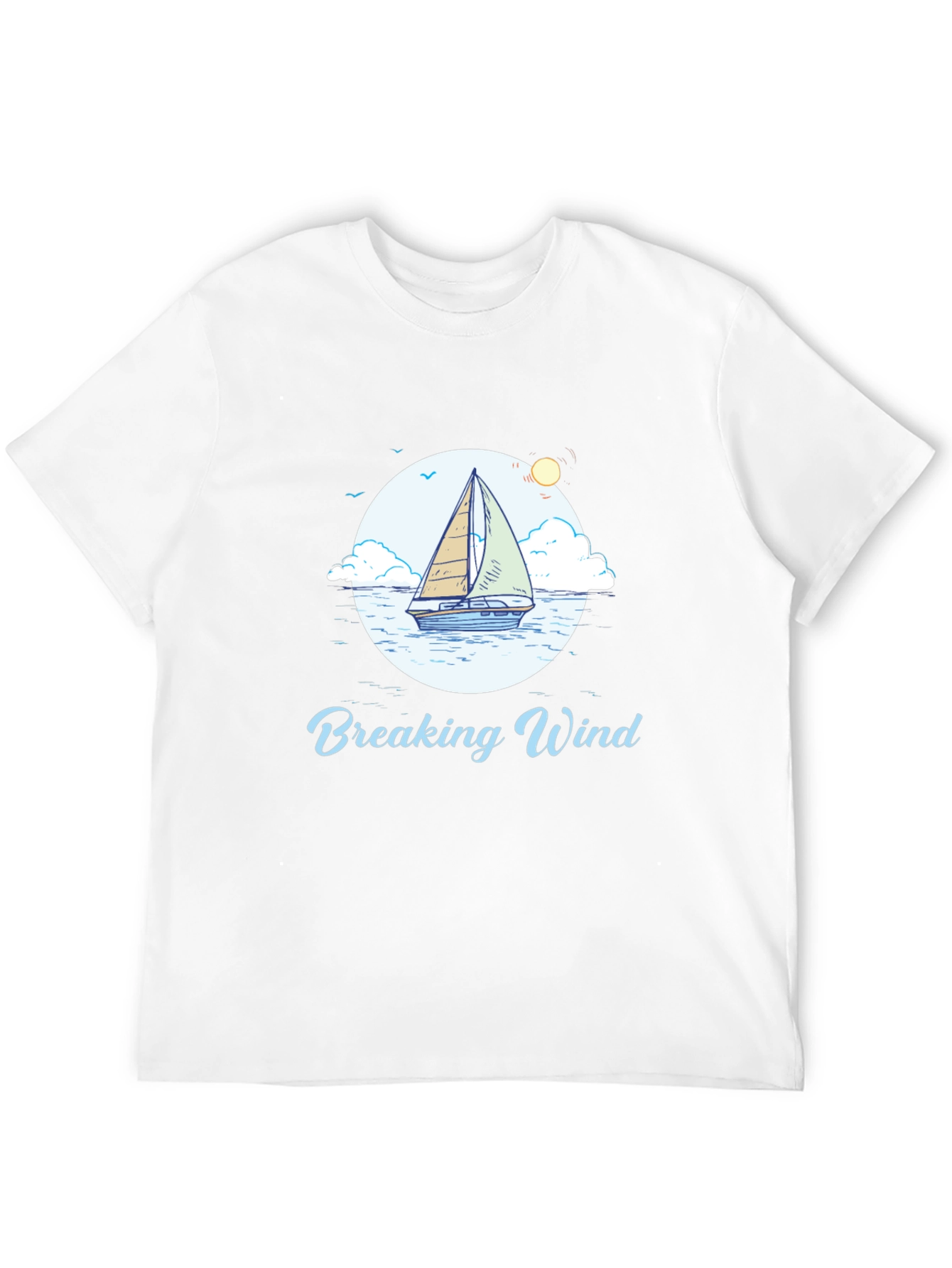 Breaking Wind Sailboat Graphic Tee