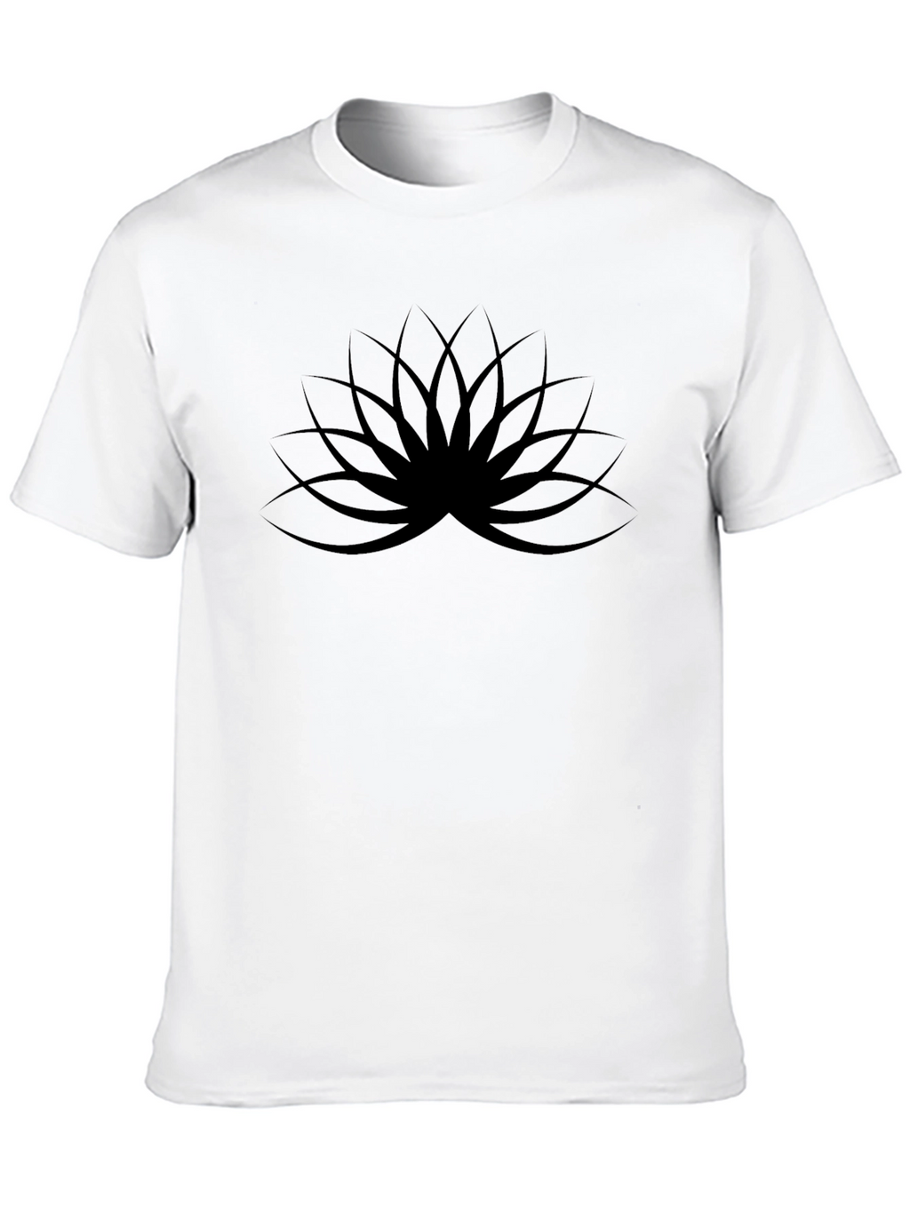 Modern Black Lotus Graphic Tee - Stylish Casual Wear