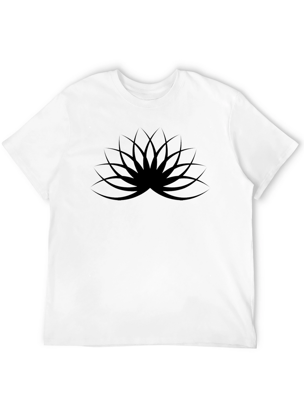 Modern Black Lotus Graphic Tee - Stylish Casual Wear