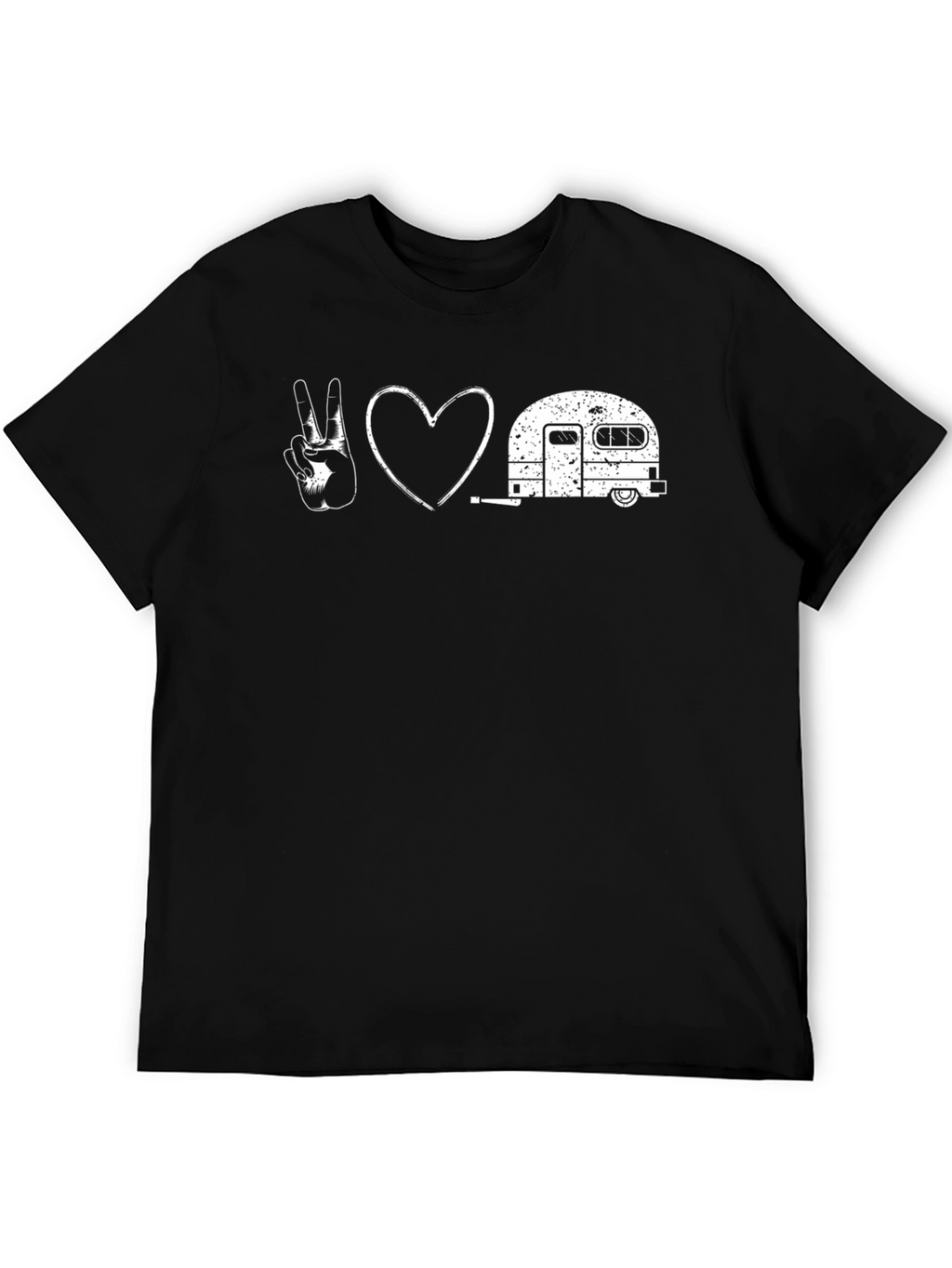 Peace Love Camping Black T-Shirt