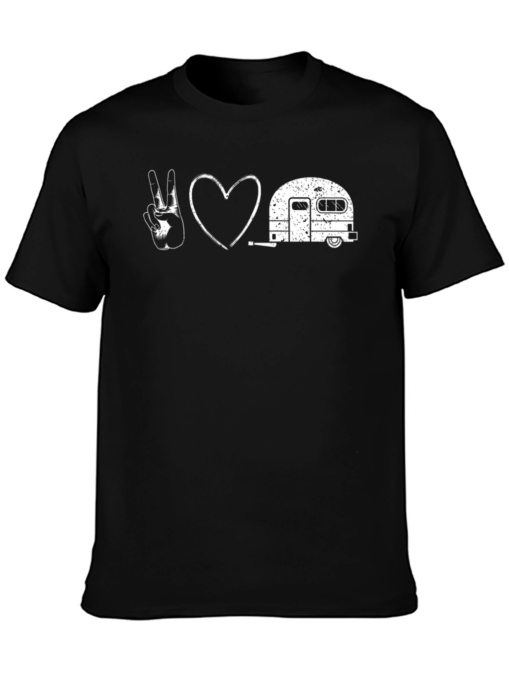 Peace Love Camping Black T-Shirt
