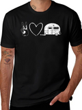 Peace Love Camping Black T-Shirt