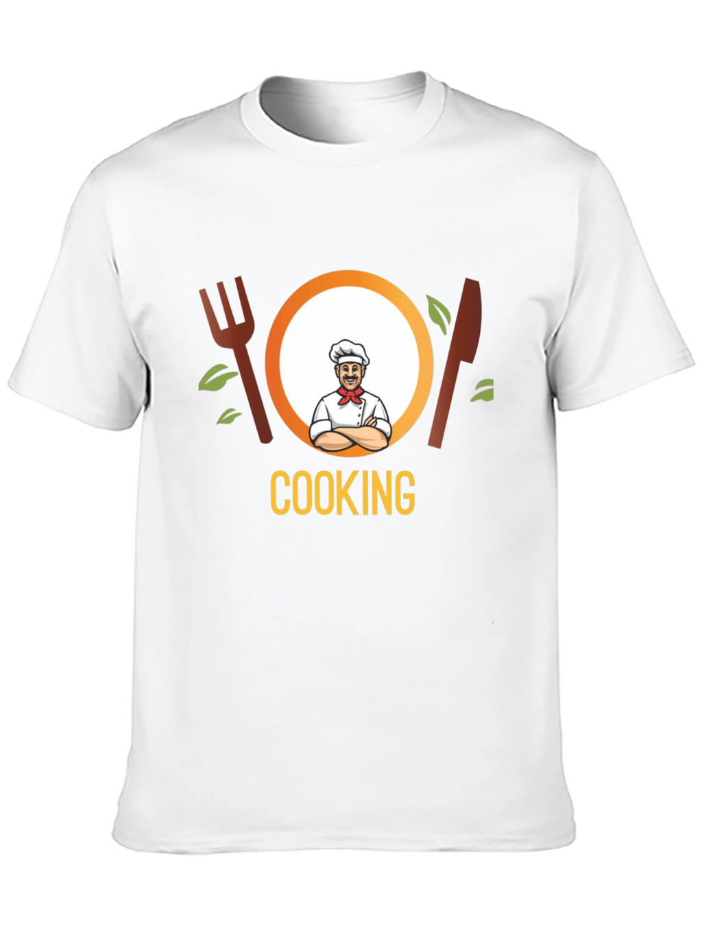Cooking Chef Graphic Tee - Black Cotton T-Shirt