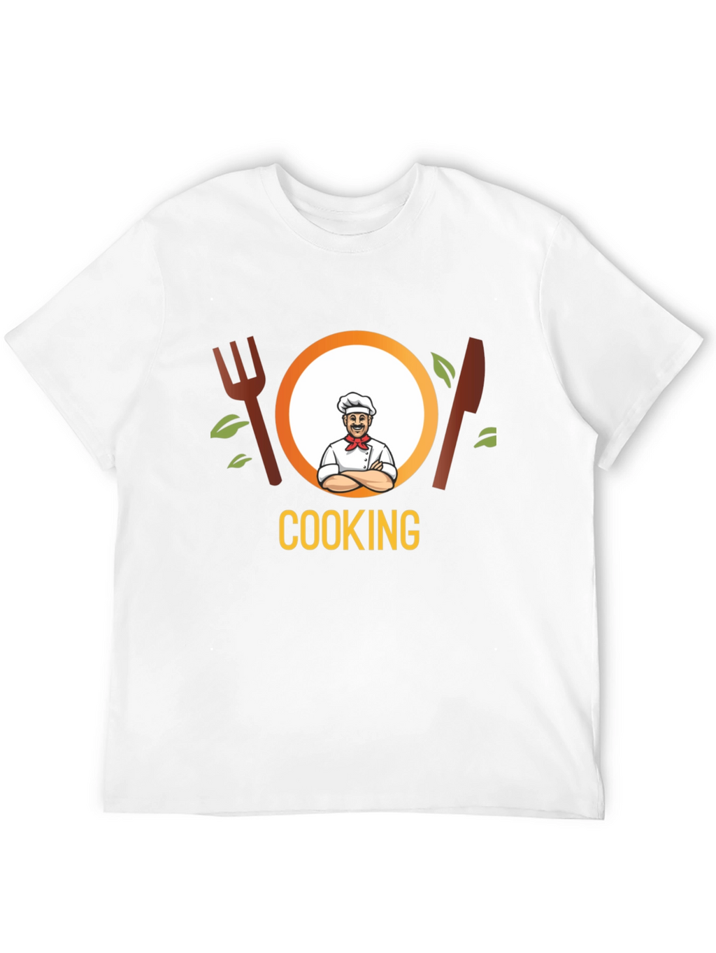 Cooking Chef Graphic Tee - Black Cotton T-Shirt