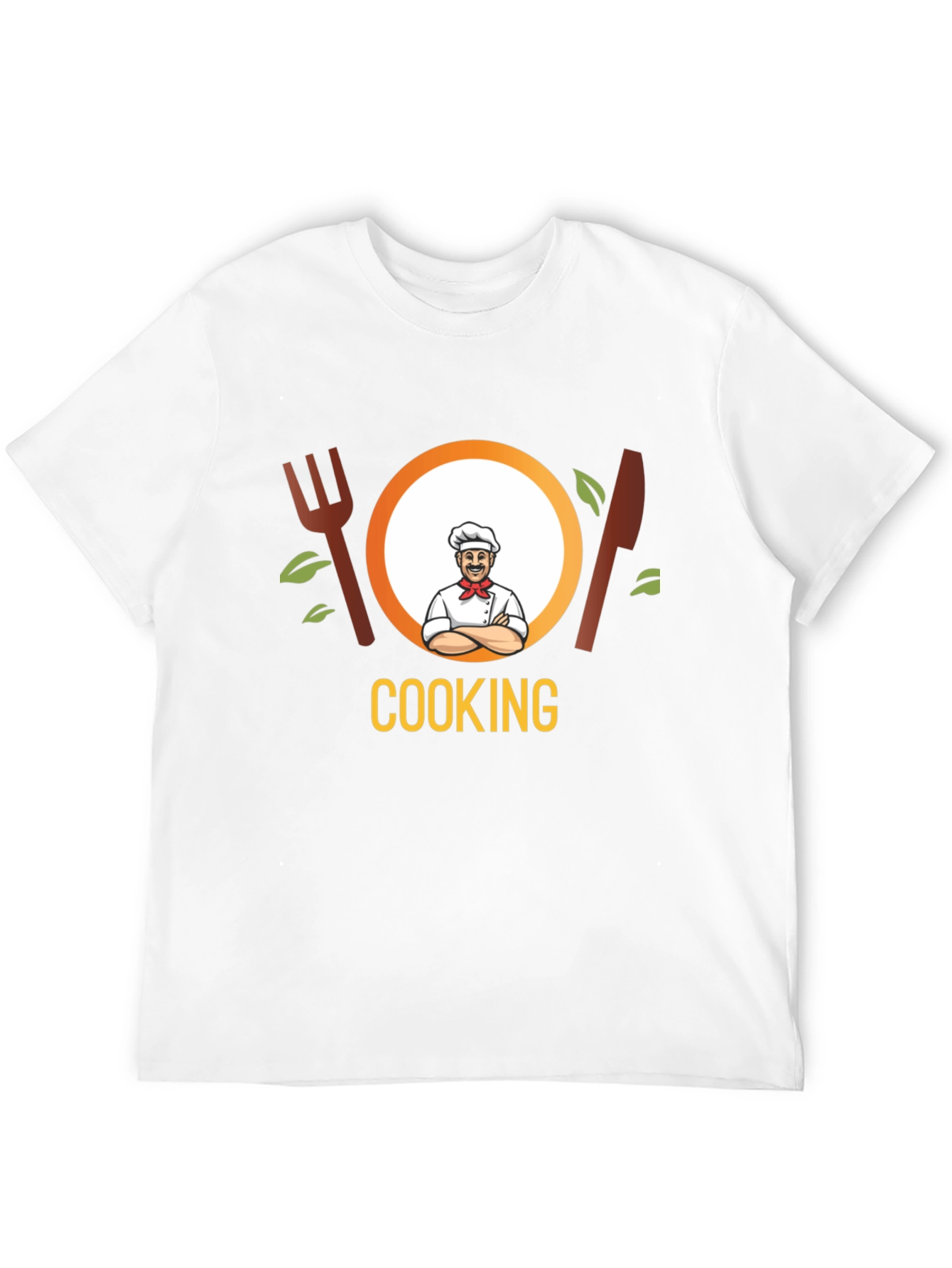Cooking Chef Graphic Tee - Black Cotton T-Shirt