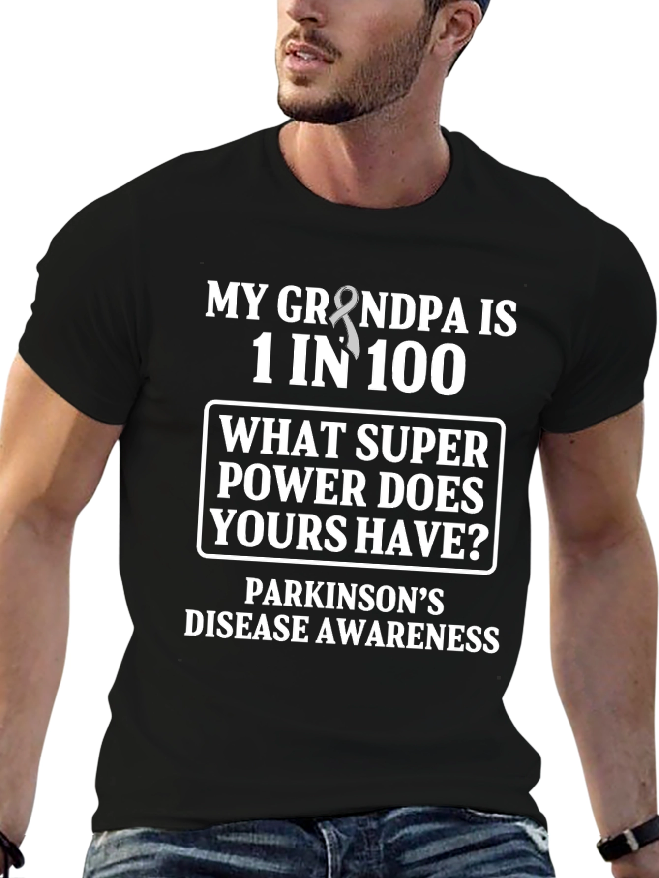 Parkinsons Awareness T-Shirt - Grandpa Superpower