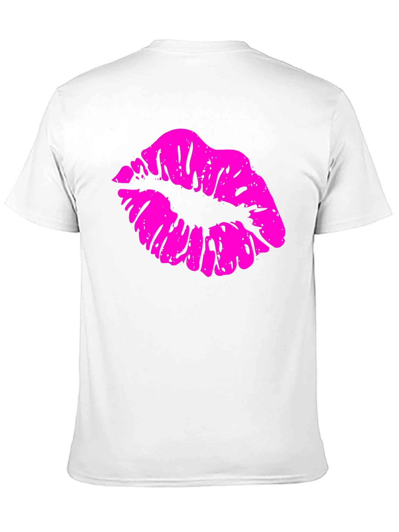 Kiss Print Mens Black T-Shirt