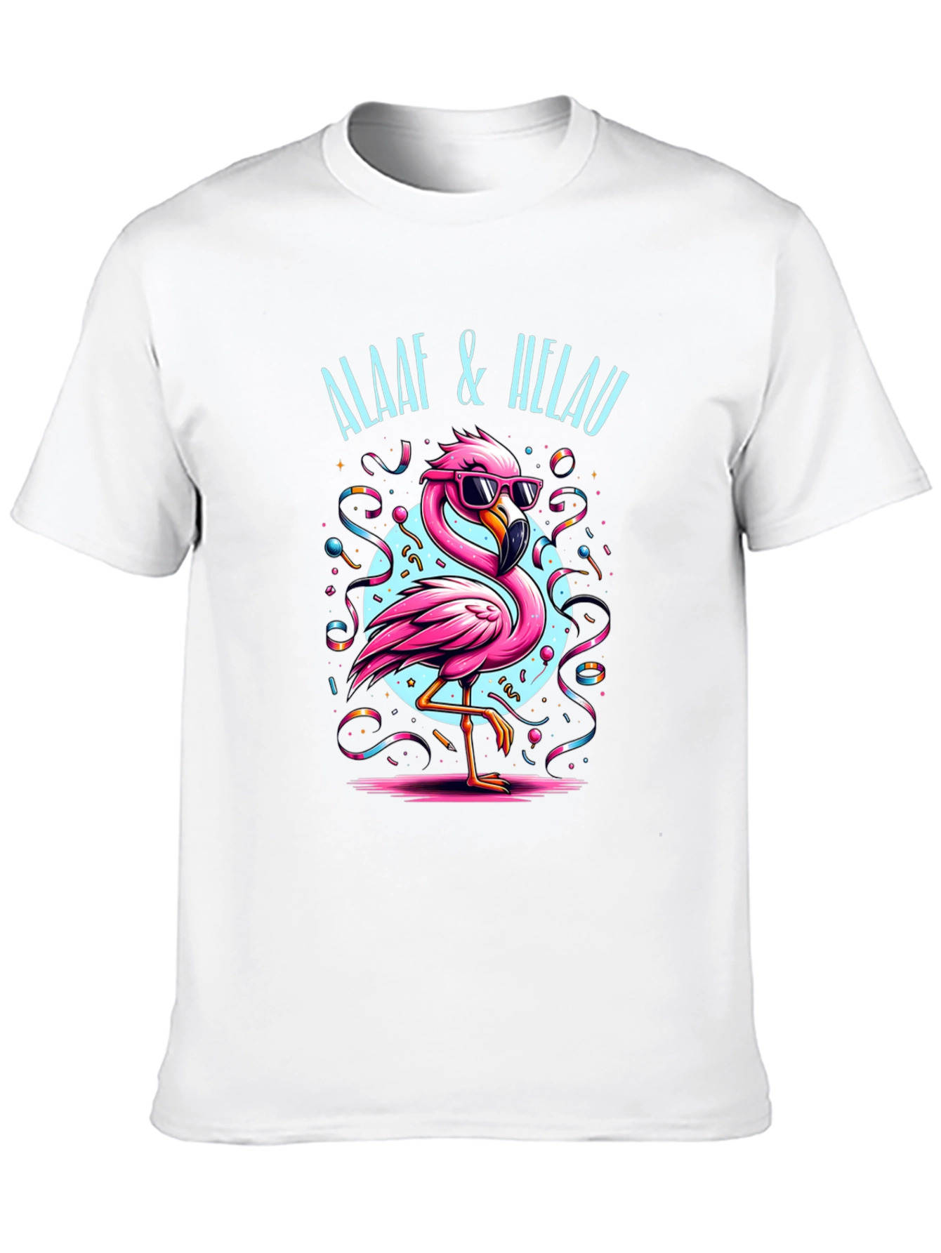 Festive Flamingo T-Shirt - Alaaf & Helau