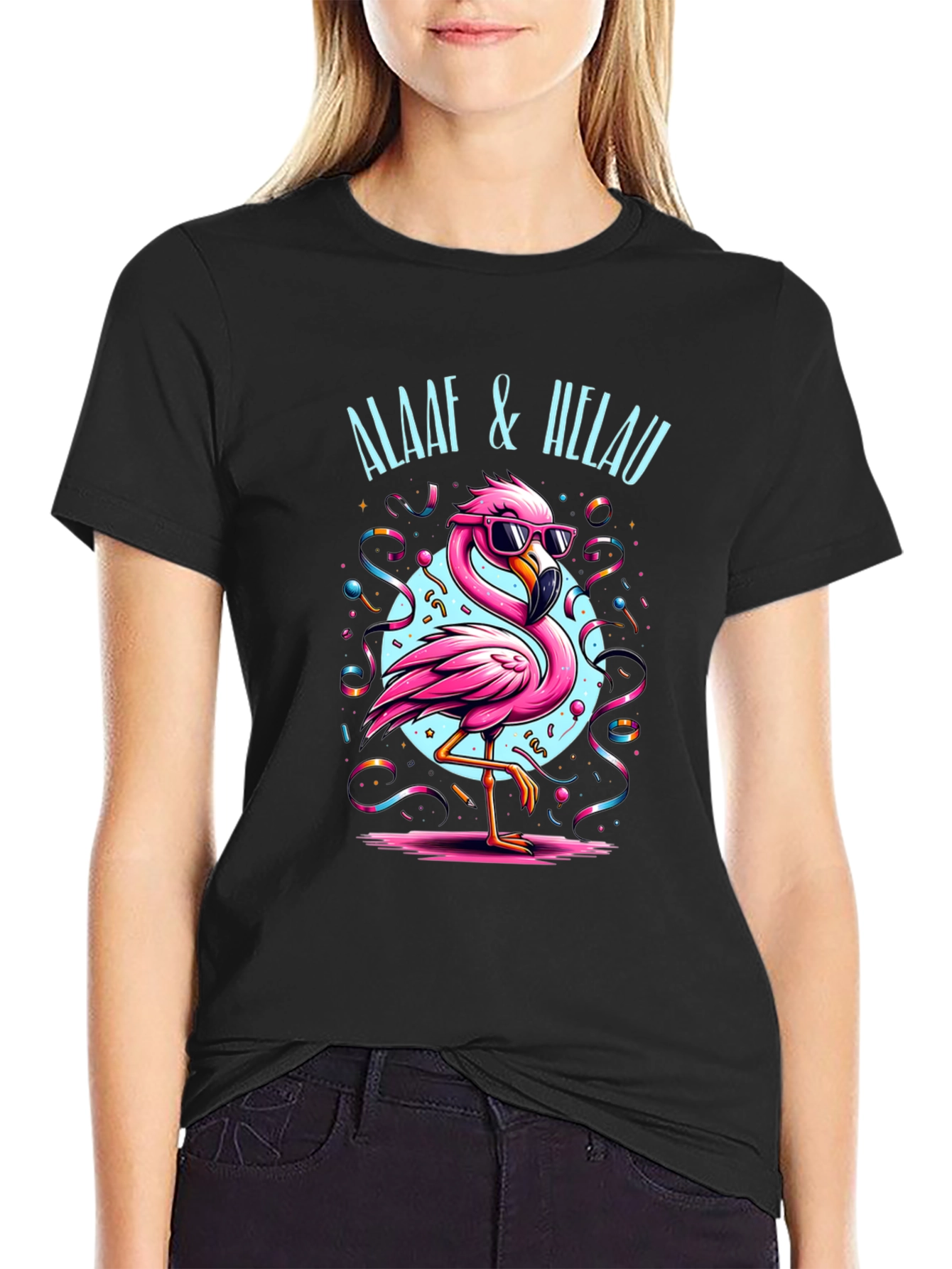 Festive Flamingo T-Shirt - Alaaf & Helau