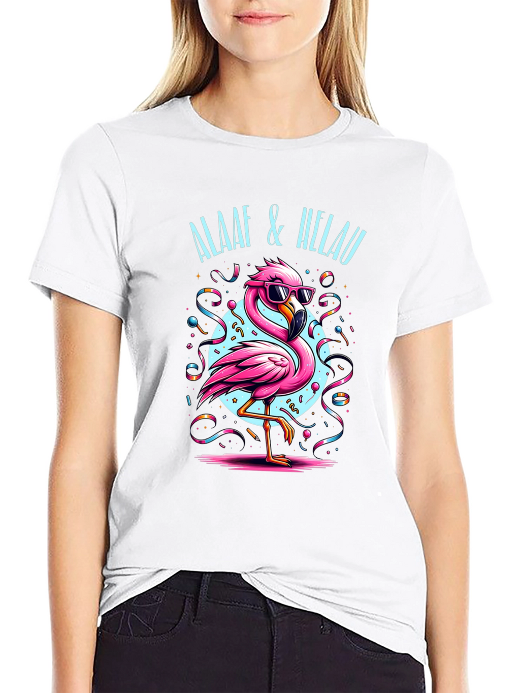 Festive Flamingo T-Shirt - Alaaf & Helau