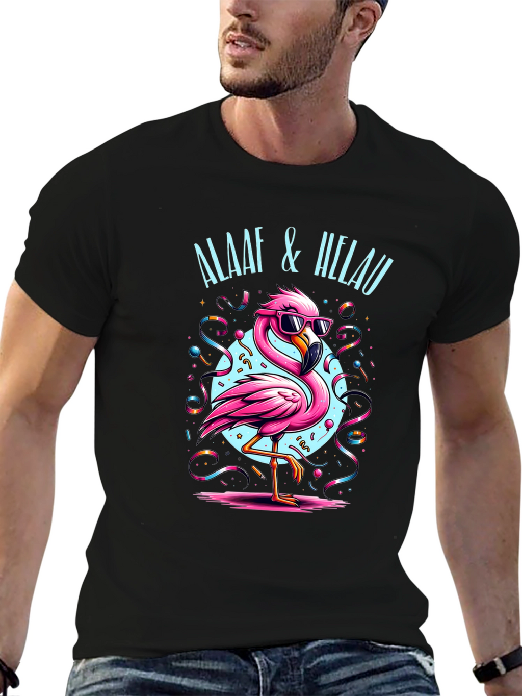 Festive Flamingo T-Shirt - Alaaf & Helau