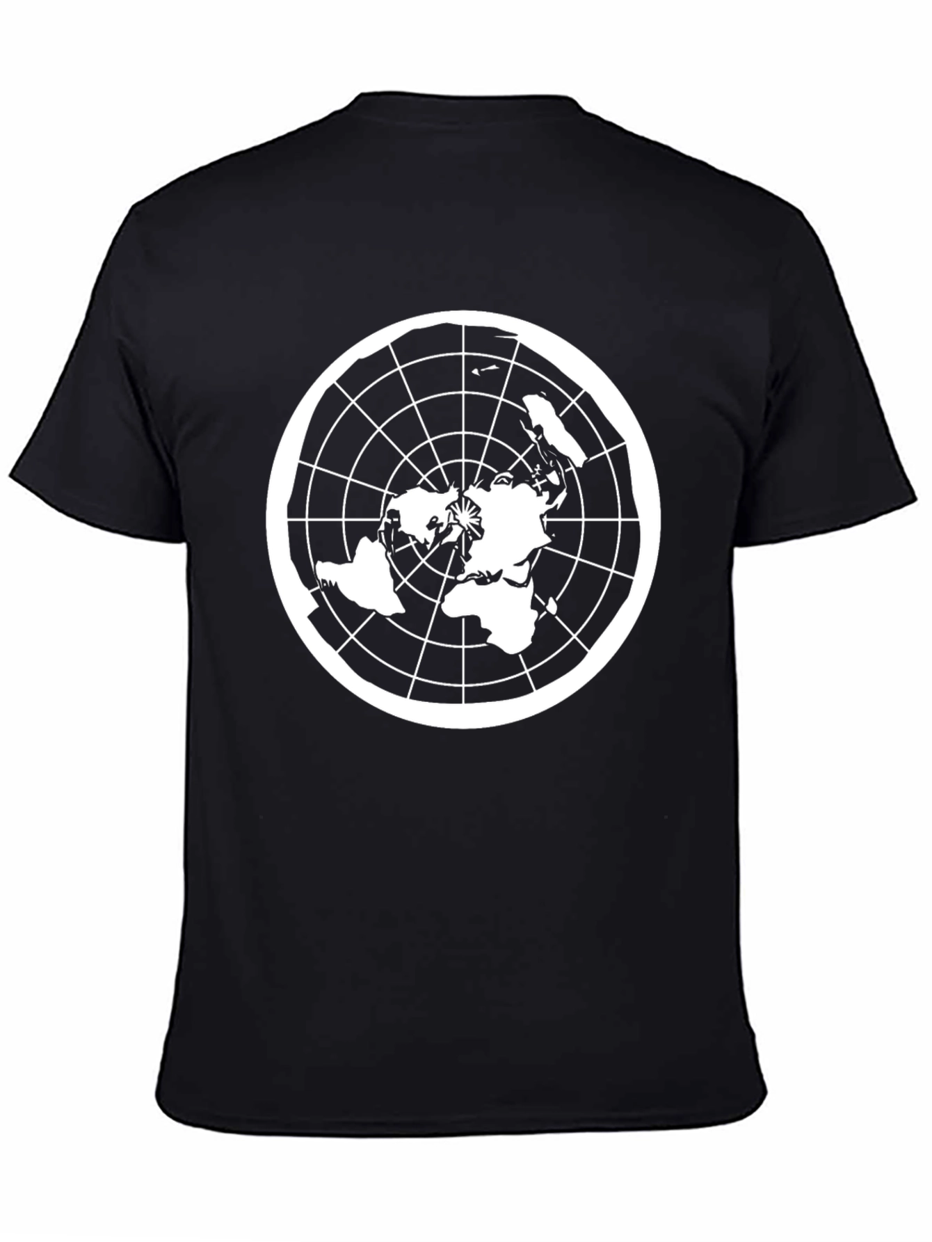 Flat Earth Map T-Shirt - Conspiracy Theory Design