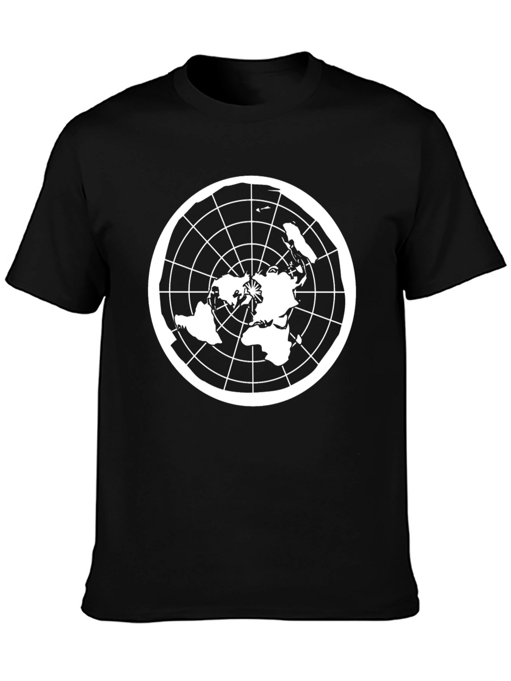 Flat Earth Map T-Shirt - Conspiracy Theory Design