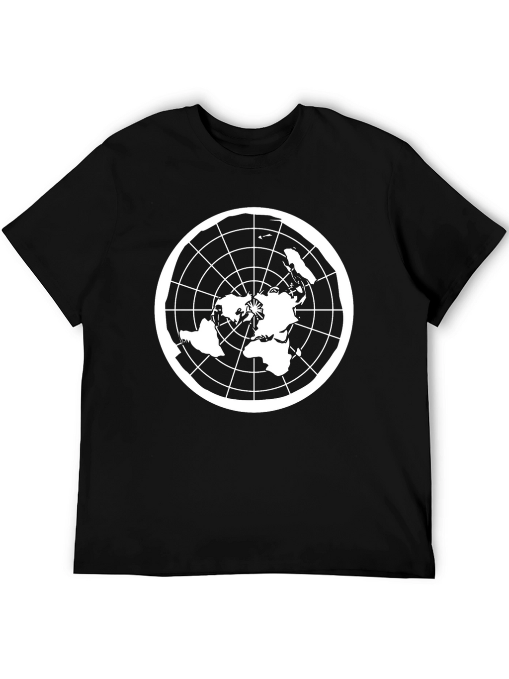 Flat Earth Map T-Shirt - Conspiracy Theory Design