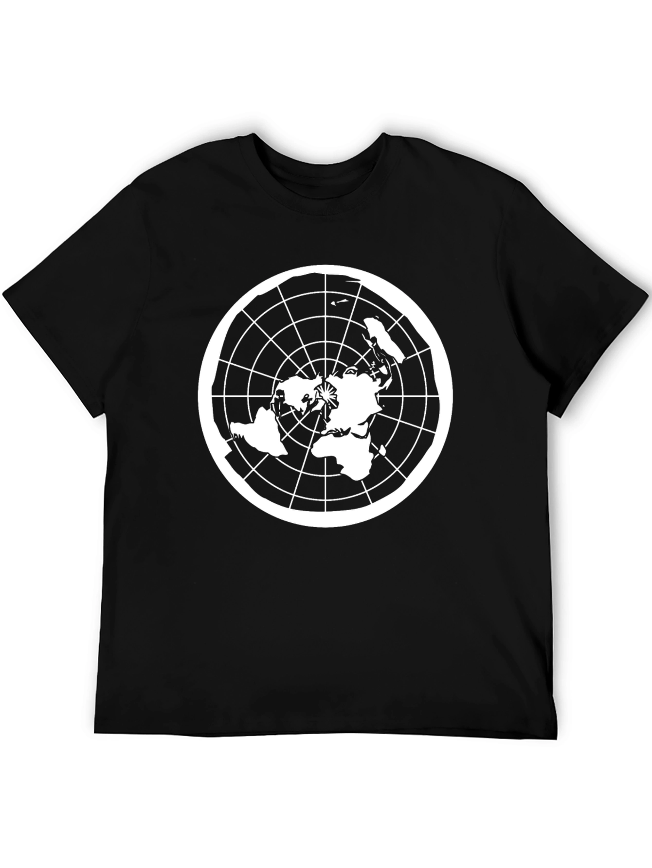 Flat Earth Map T-Shirt - Conspiracy Theory Design