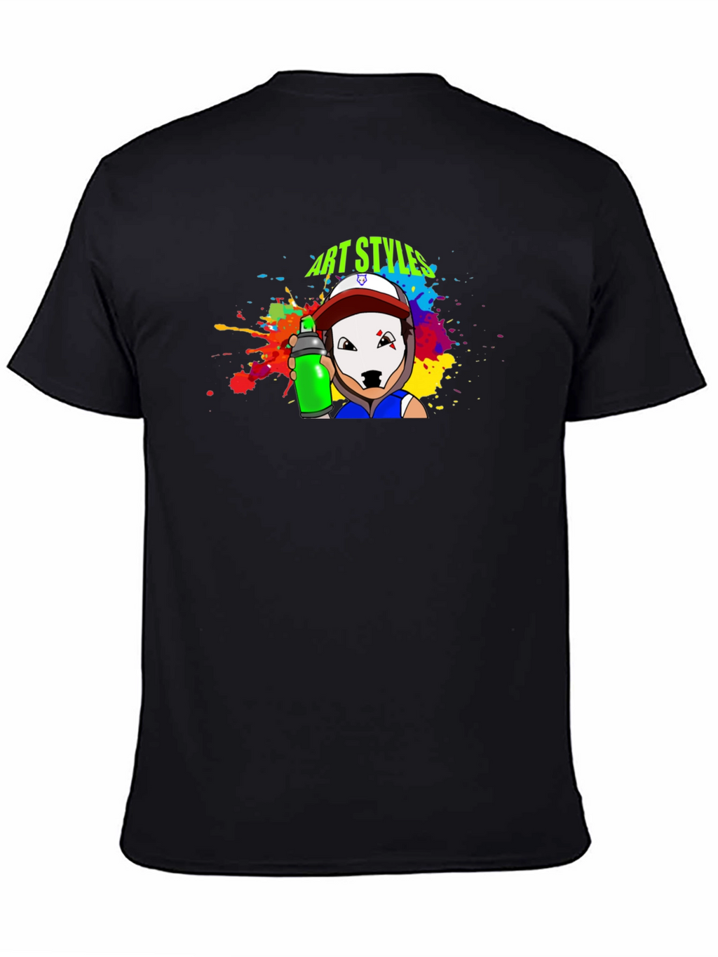 Art Styles Graphic T-Shirt - Black Crew Neck