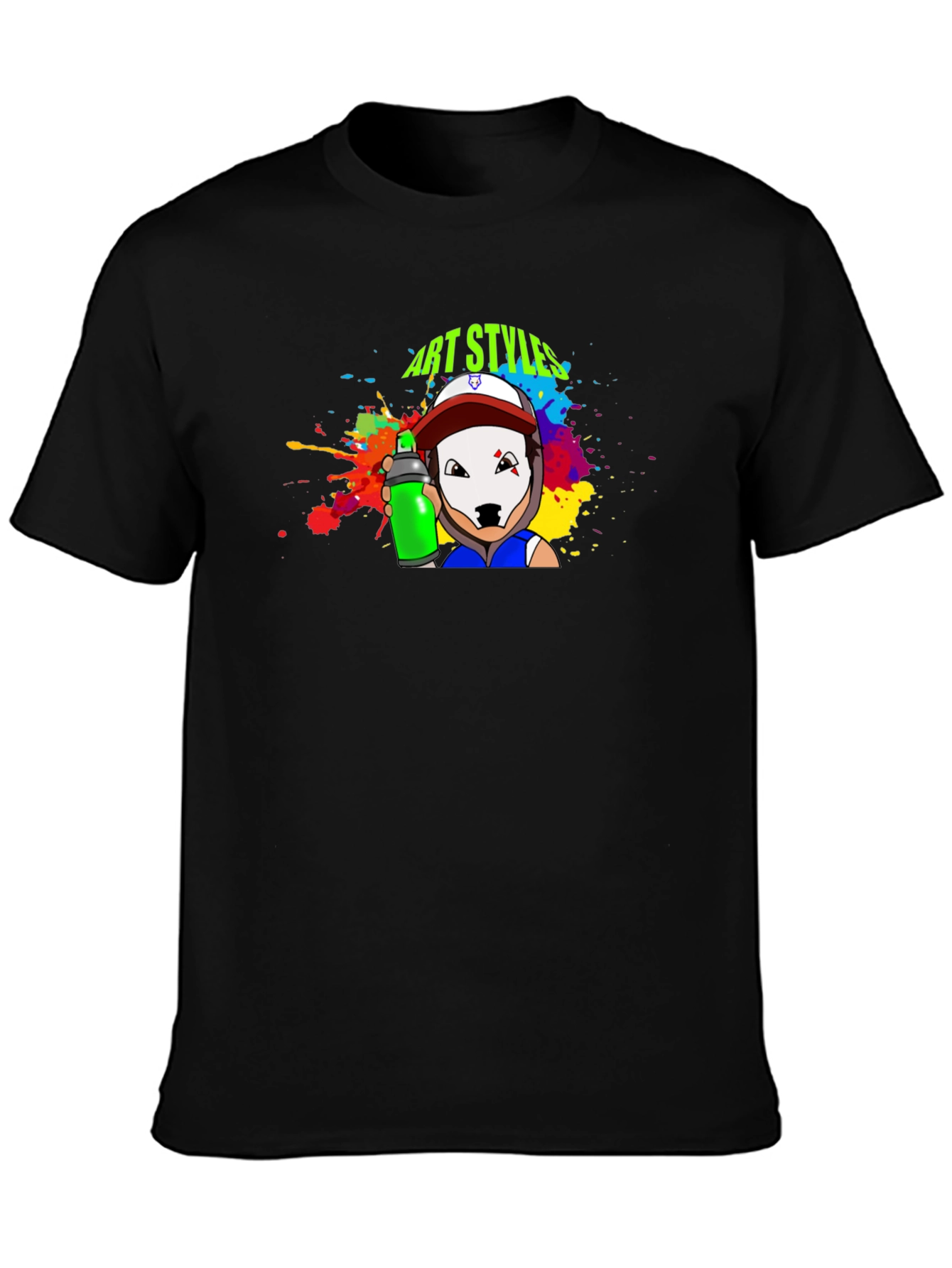 Art Styles Graphic T-Shirt - Black Crew Neck