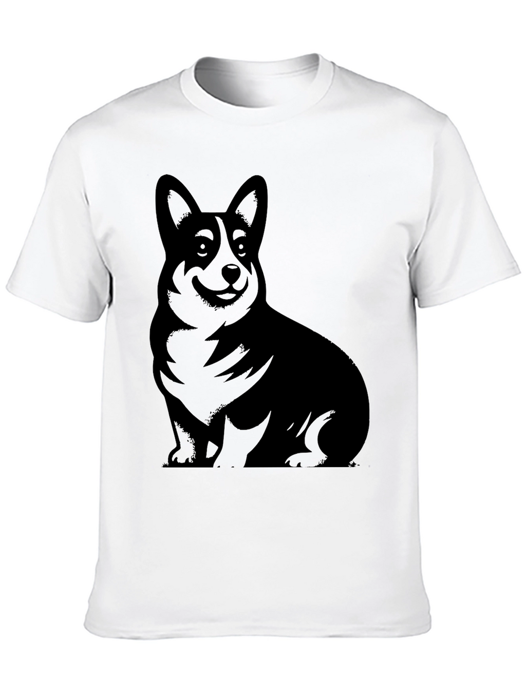 Corgi Silhouette Black T-Shirt