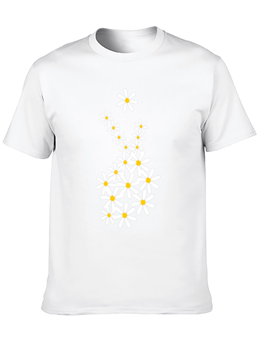 Daisy Graphic Tee - Black Casual T-Shirt