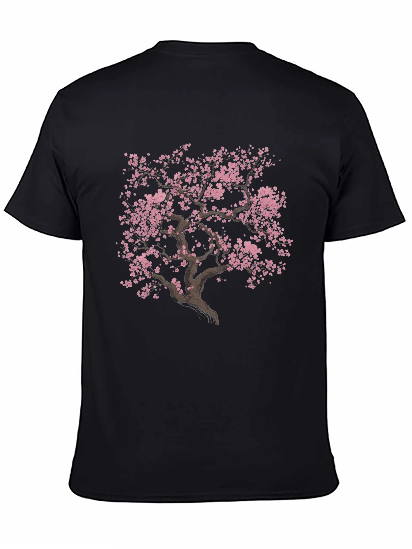 Sakura Tree Graphic T-Shirt - Unisex Black Tee
