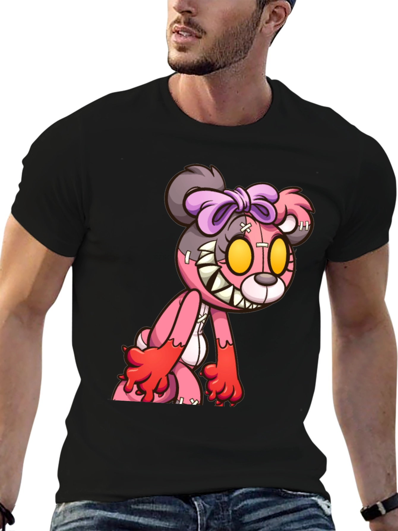 Creepy Cute Teddy Bear Graphic Tee