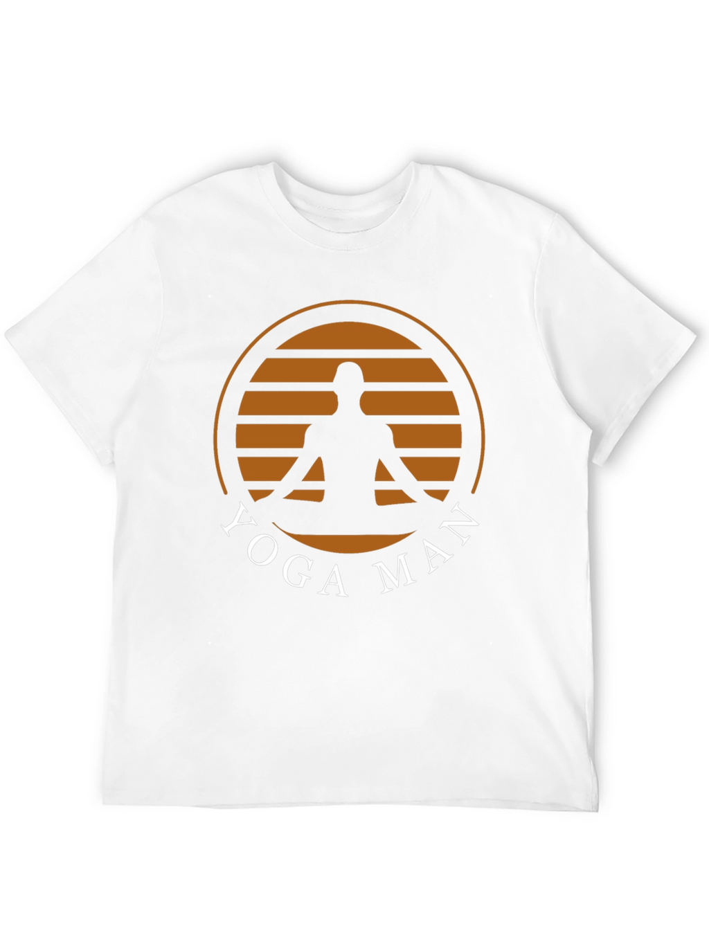 Yoga Man Graphic Tee - Black Cotton Blend T-Shirt