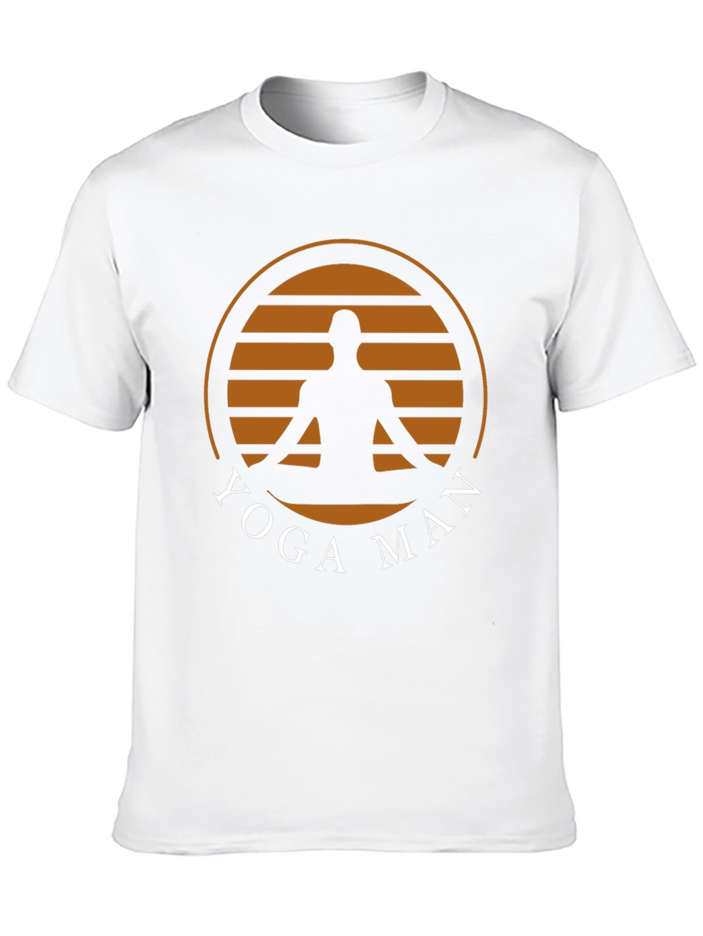 Yoga Man Graphic Tee - Black Cotton Blend T-Shirt