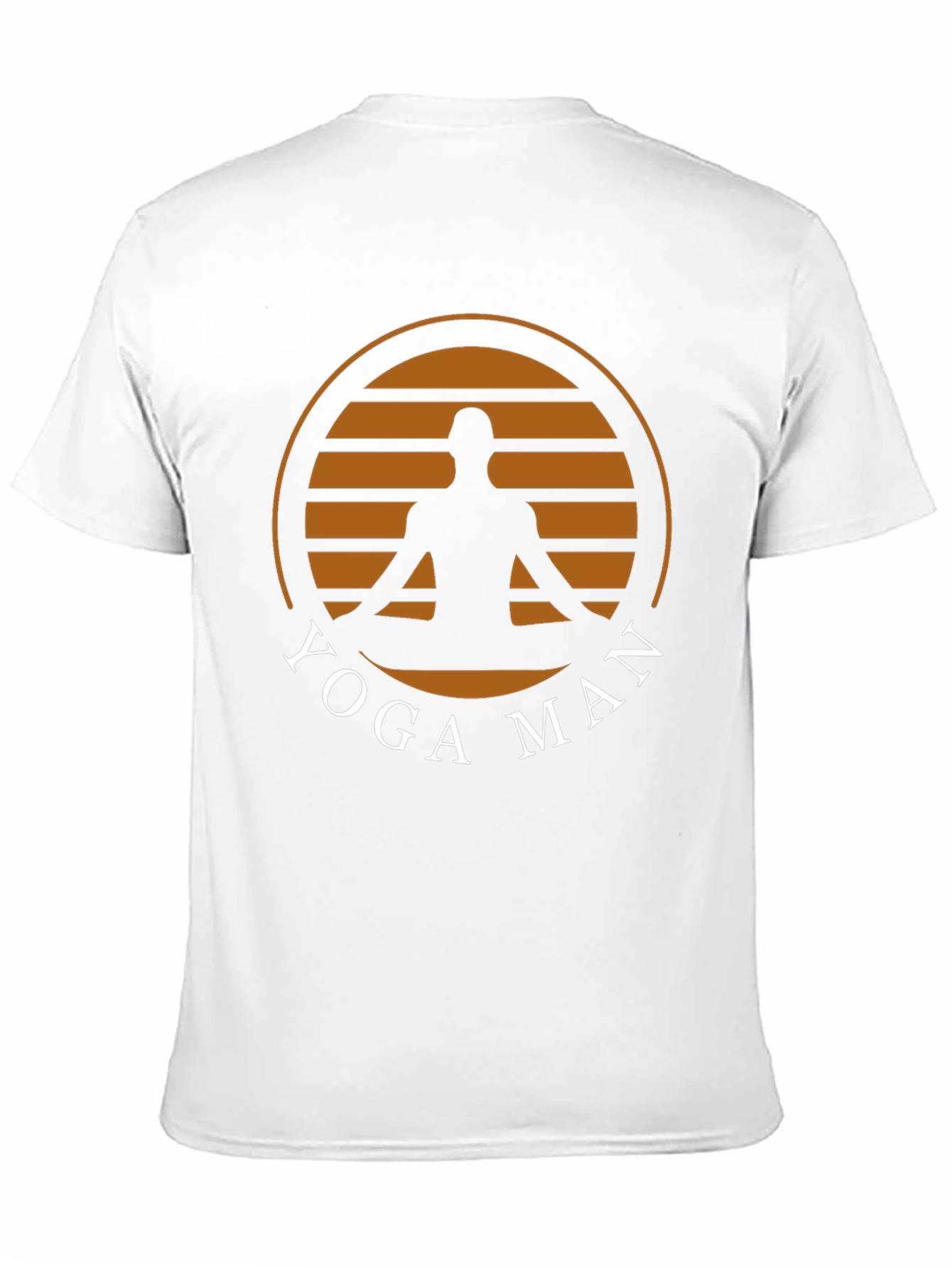 Yoga Man Graphic Tee - Black Cotton Blend T-Shirt