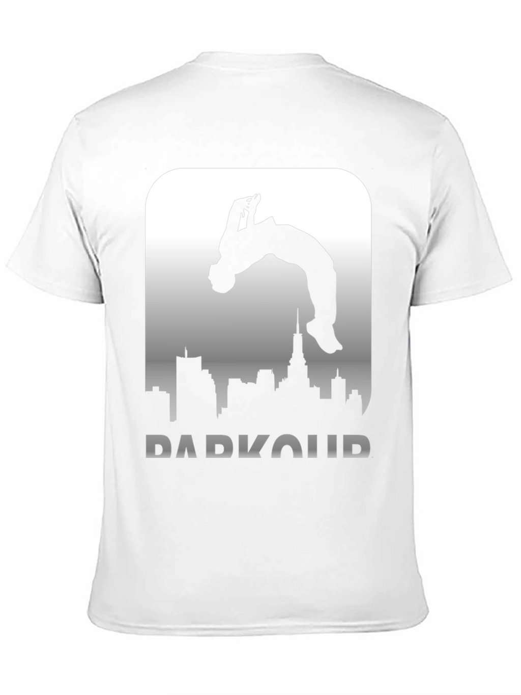 Parkour Silhouette Graphic Tee - Urban Style T-Shirt