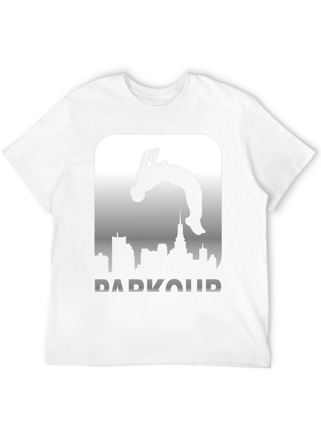 Parkour Silhouette Graphic Tee - Urban Style T-Shirt