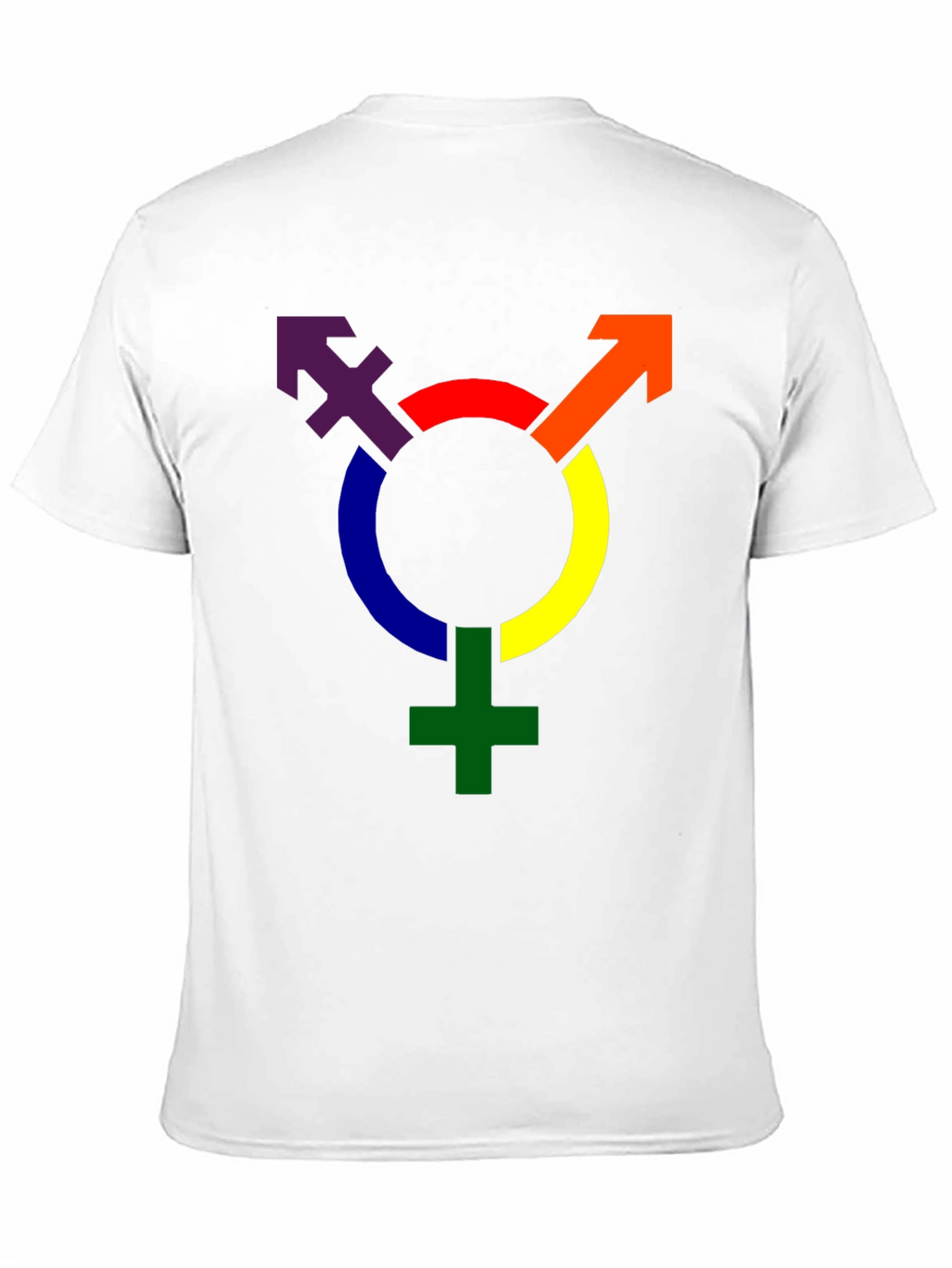Rainbow Transgender Symbol Graphic T-Shirt